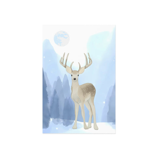 The Dreamer's Bookshop "Winter Deer" Christmas Card