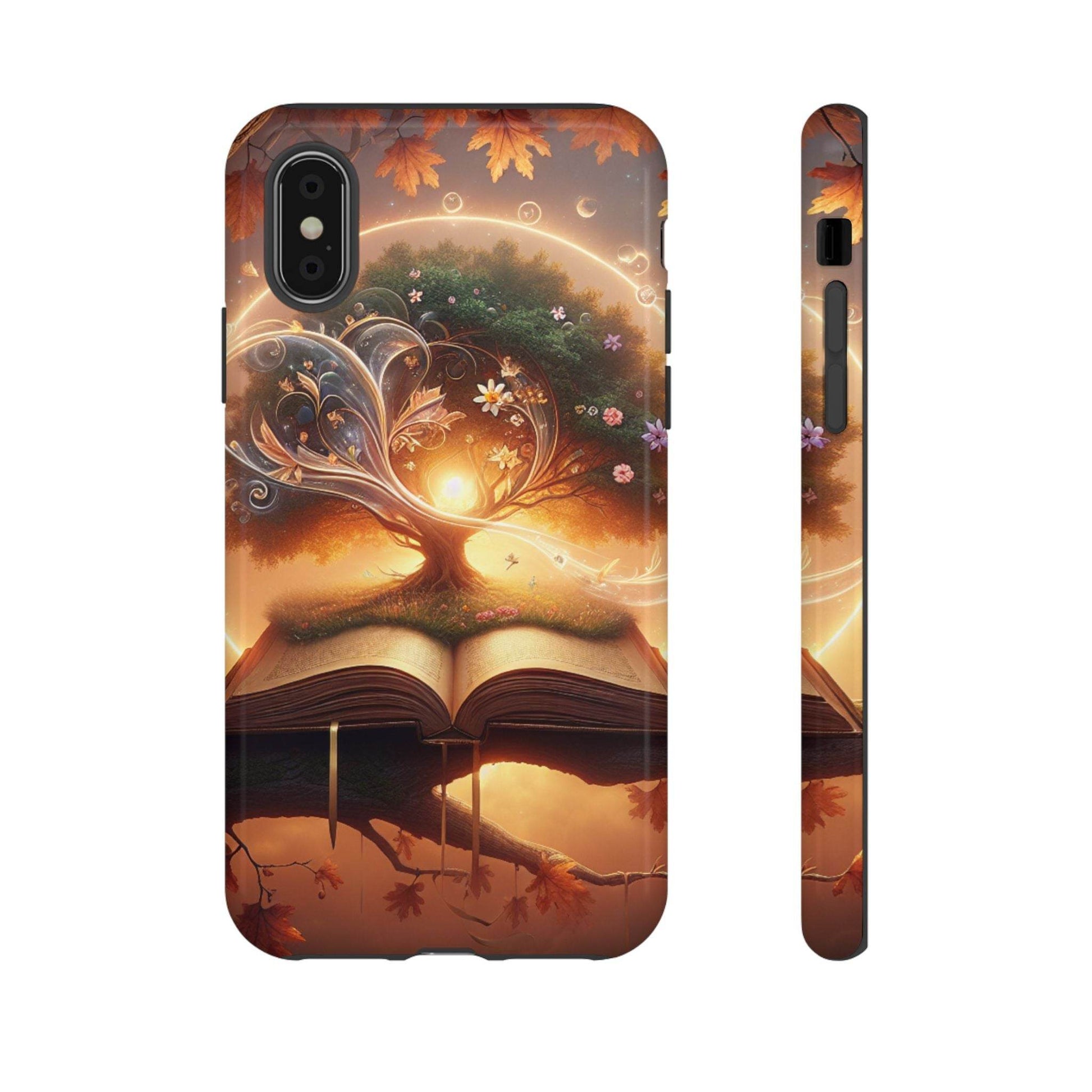 Nature-Inspired iPhone & Samsung Phone Case with Tree of Life Design - The Dreamer's Bookshop.