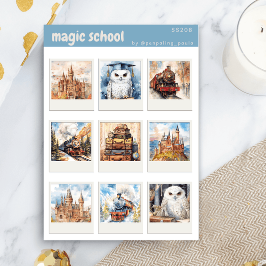 Penpaling Paula - Magic School - Stickervel - The Dreamer's Bookshop.