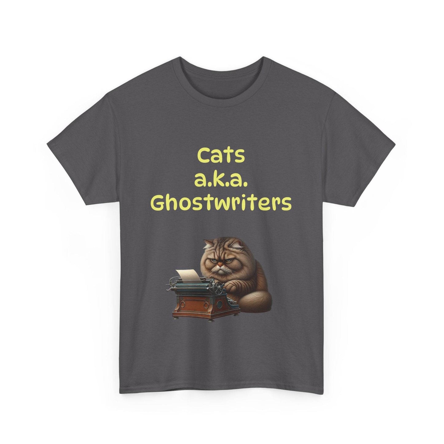 Cats Ghostwriters - A Unisex Heavy Cotton Tee - Perfect for Book Lovers - The Dreamer's Bookshop.