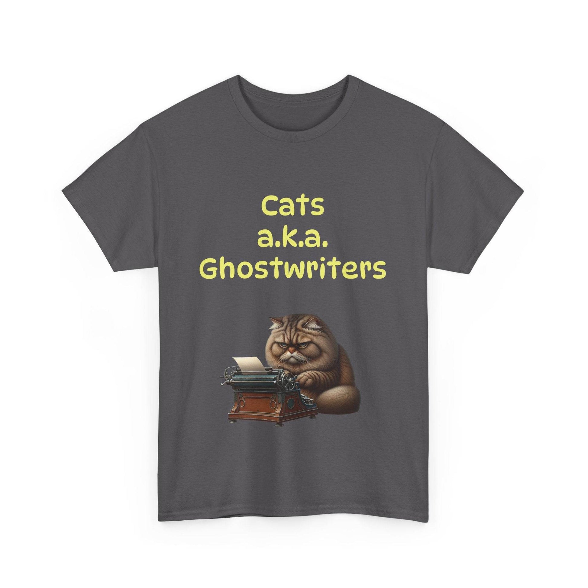 Cats Ghostwriters - A Unisex Heavy Cotton Tee - Perfect for Book Lovers - The Dreamer's Bookshop.