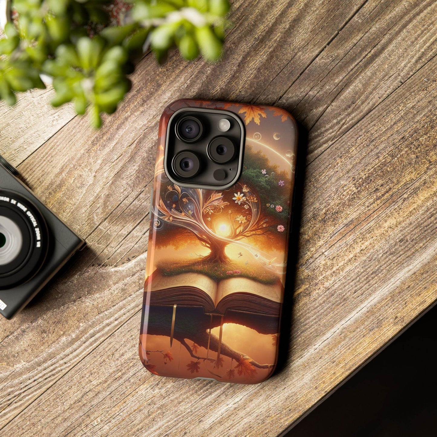 Nature-Inspired iPhone & Samsung Phone Case with Tree of Life Design - The Dreamer's Bookshop.