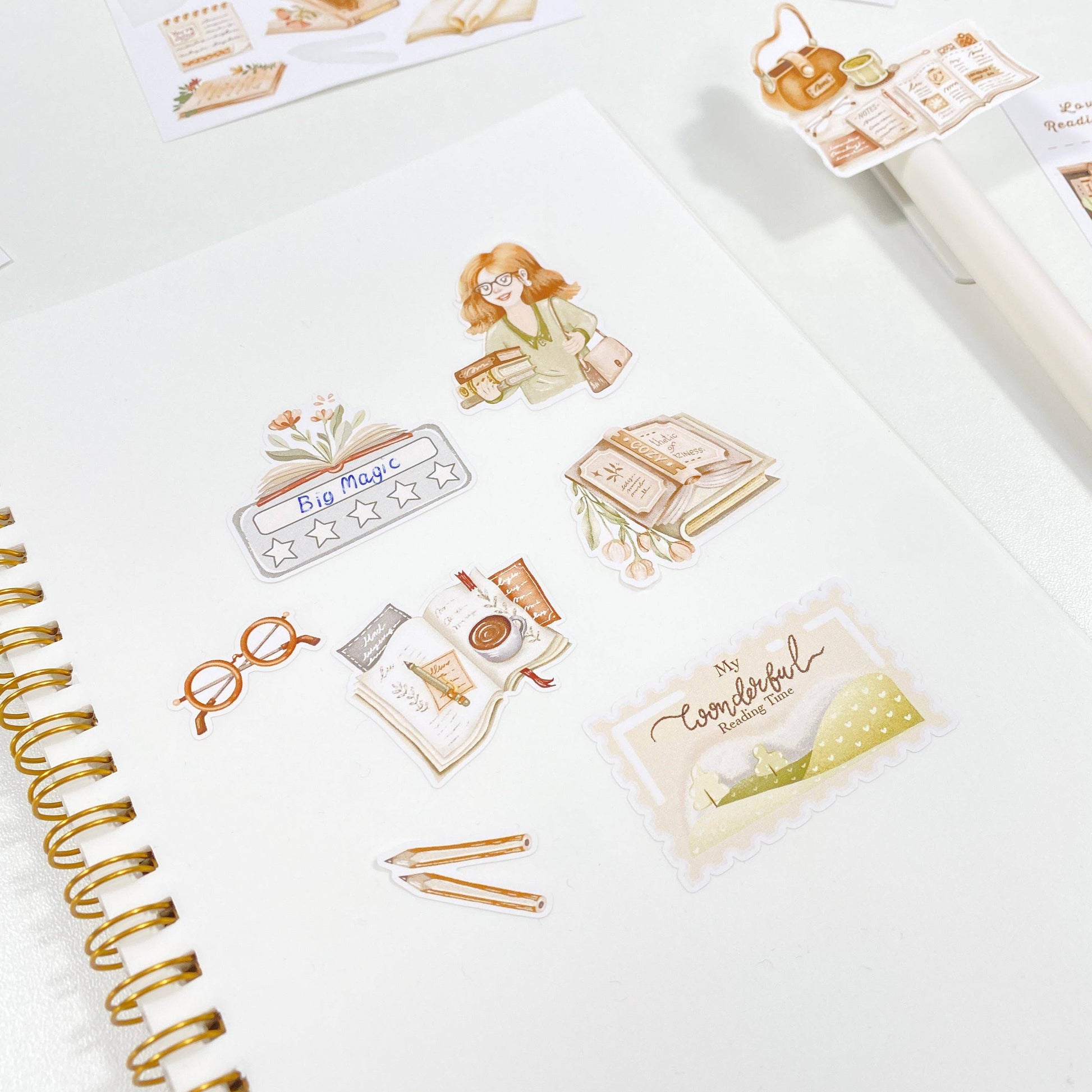 LETTOOn - Heerlijke leestijd - Stickerset - The Dreamer's Bookshop.