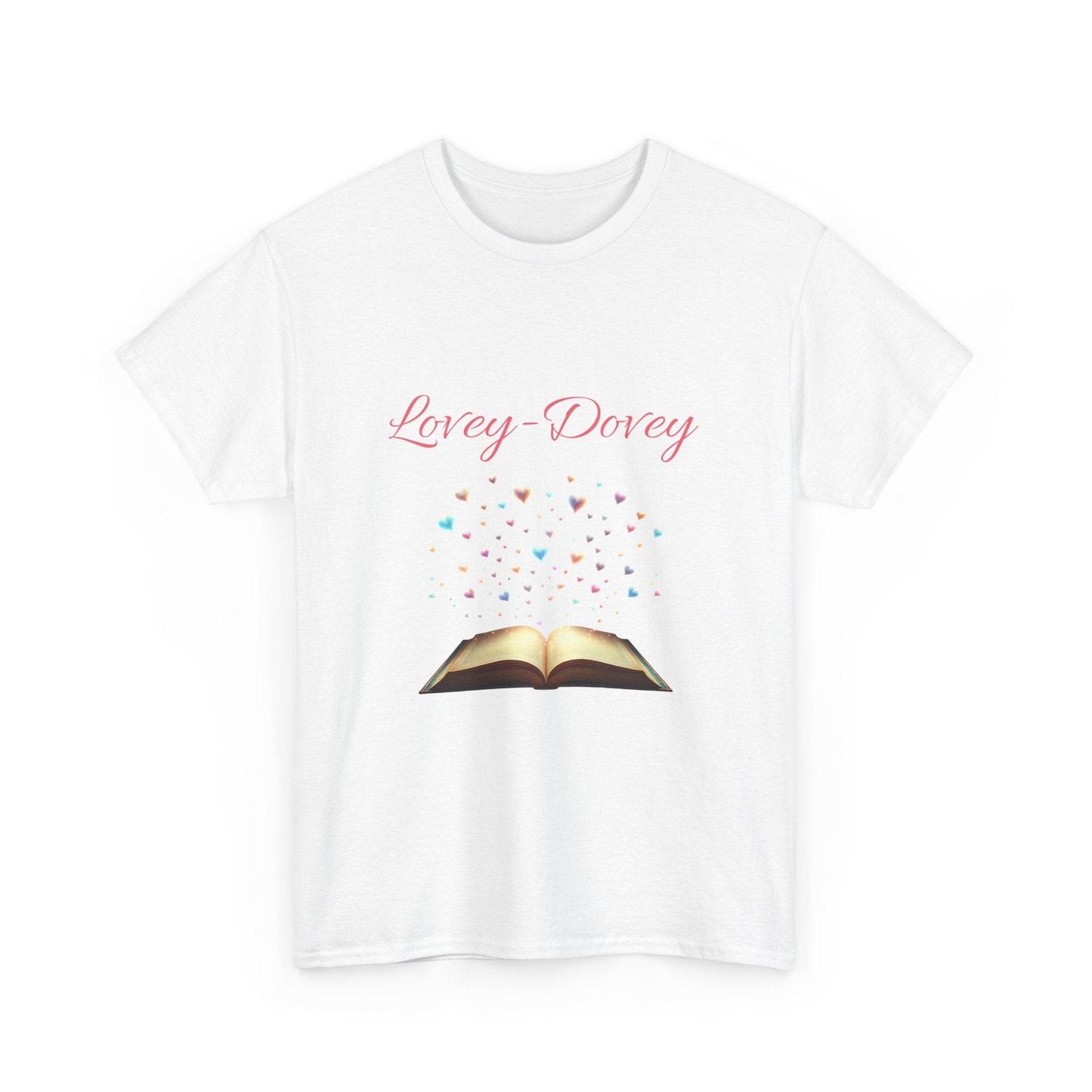 Lovey-Dovey - Graphic Tee - Unisex Heavy Cotton T-Shirt for Book Lovers - The Dreamer's Bookshop.