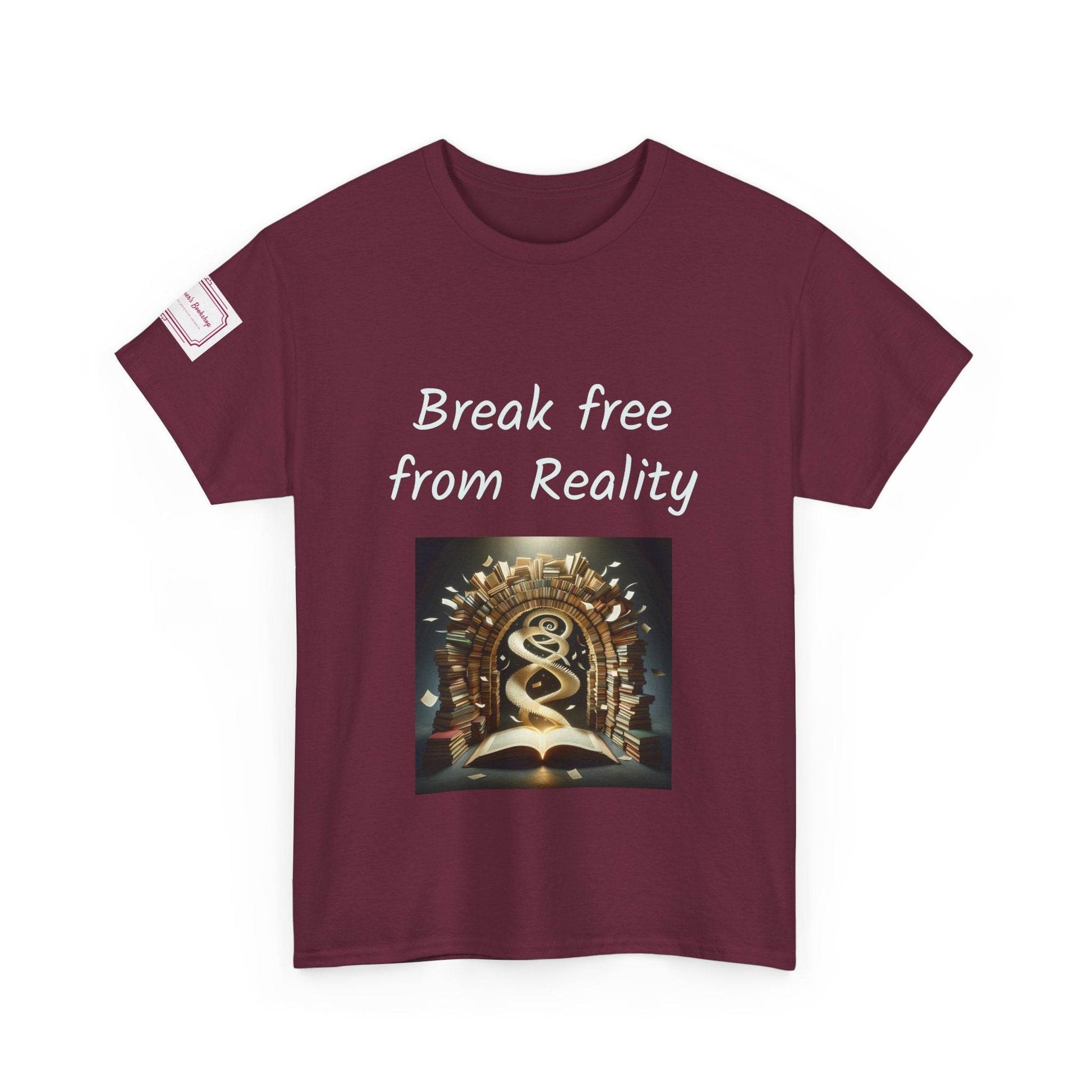 Break Free - Graphic Unisex Heavy Cotton Tee - Book Lovers - The Dreamer's Bookshop.