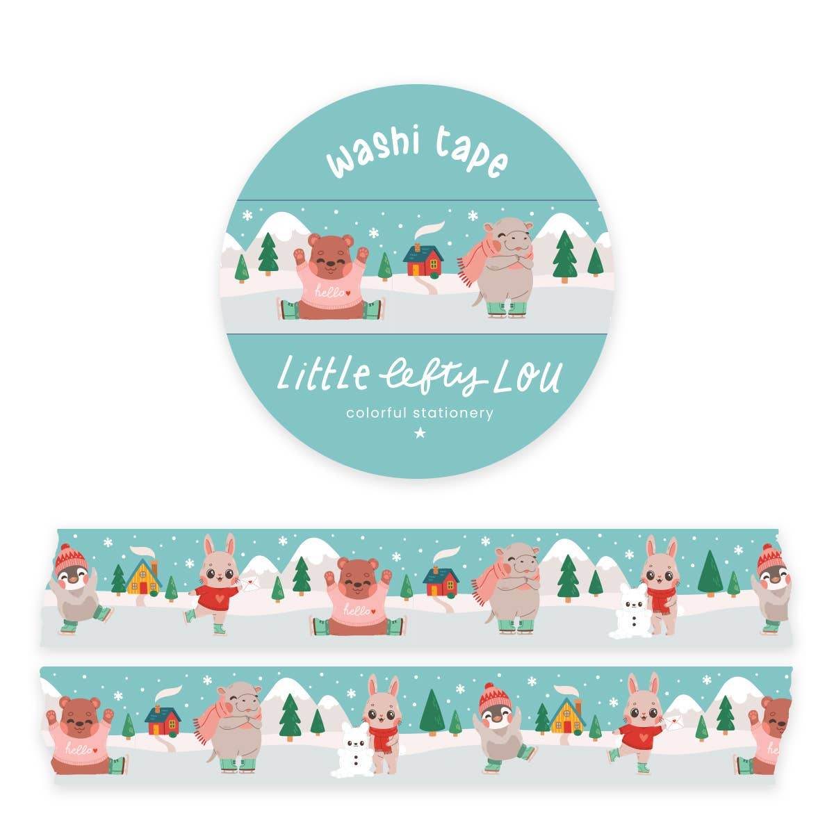 Little Lefty Lou - Washitape voor schaatsen - The Dreamer's Bookshop.