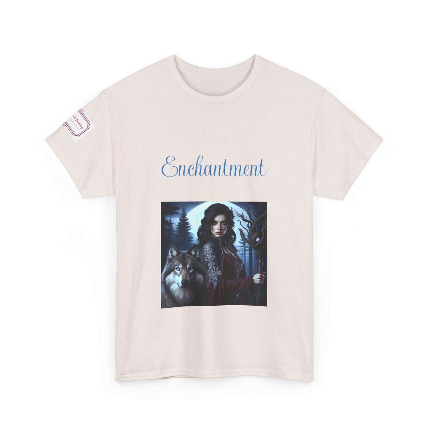 Enchanting Wolf Graphic Unisex Heavy Cotton Tee - The Dreamer's Bookshop.