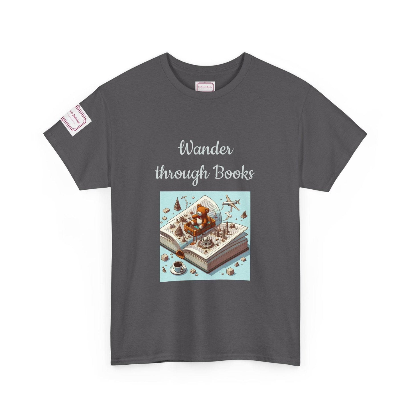 Wander - Unisex Heavy Cotton Tee - Perfect for Book Lovers - The Dreamer's Bookshop.
