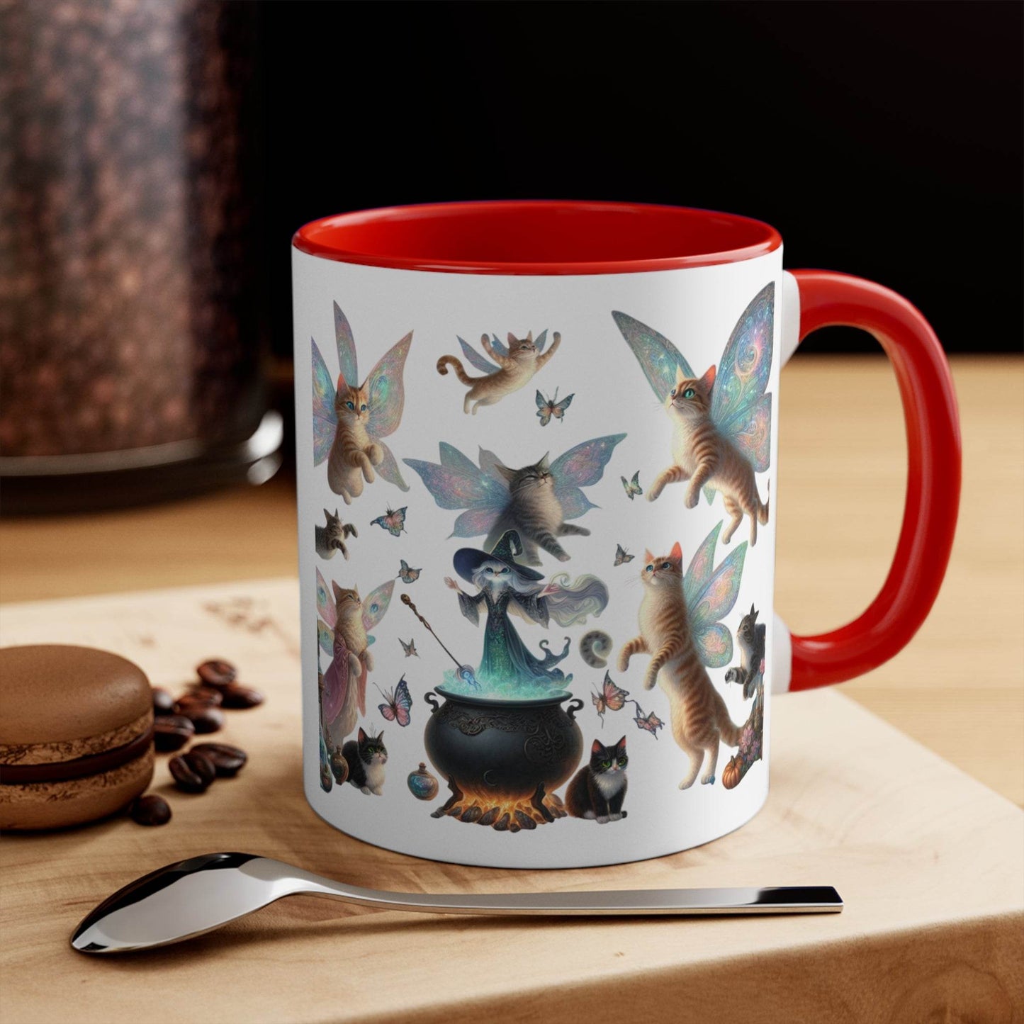 Funny Accent Mug - 11oz Home brew Magic Cats - The Dreamer's Bookshop.