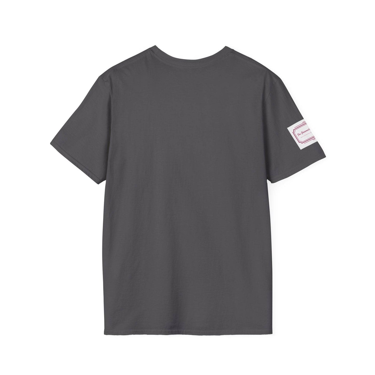 Be Happy Stay Positive Unisex Softstyle T-Shirt - The Dreamer's Bookshop.
