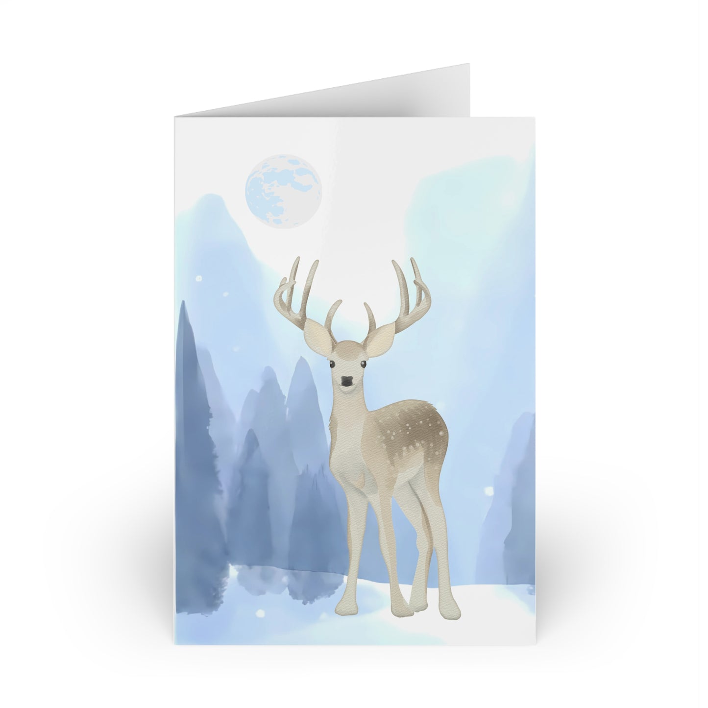 The Dreamer's Bookshop "Winter Deer" Christmas Card