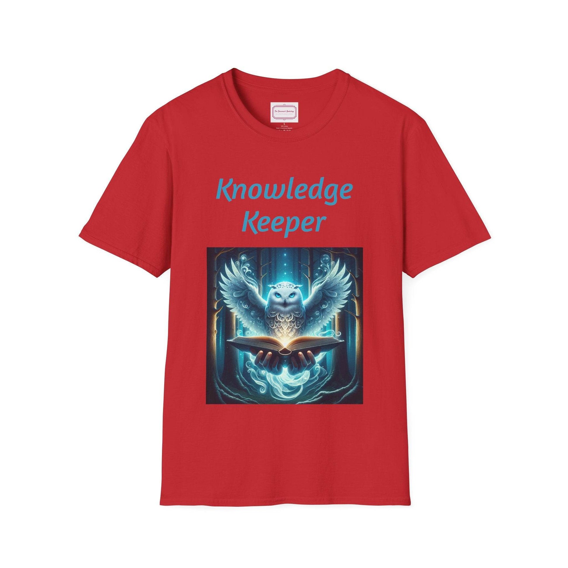 Knowledge Keeper Owl T-Shirt for Book Lovers - Proud Reader - The Dreamer's Bookshop.