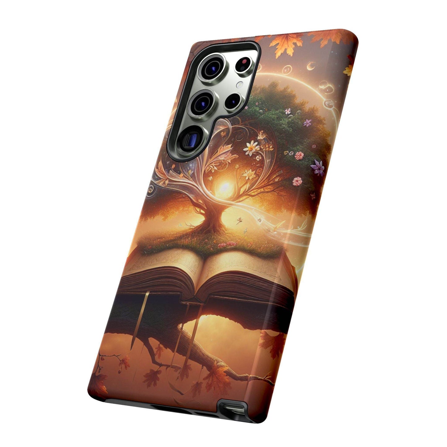Nature-Inspired iPhone & Samsung Phone Case with Tree of Life Design - The Dreamer's Bookshop.