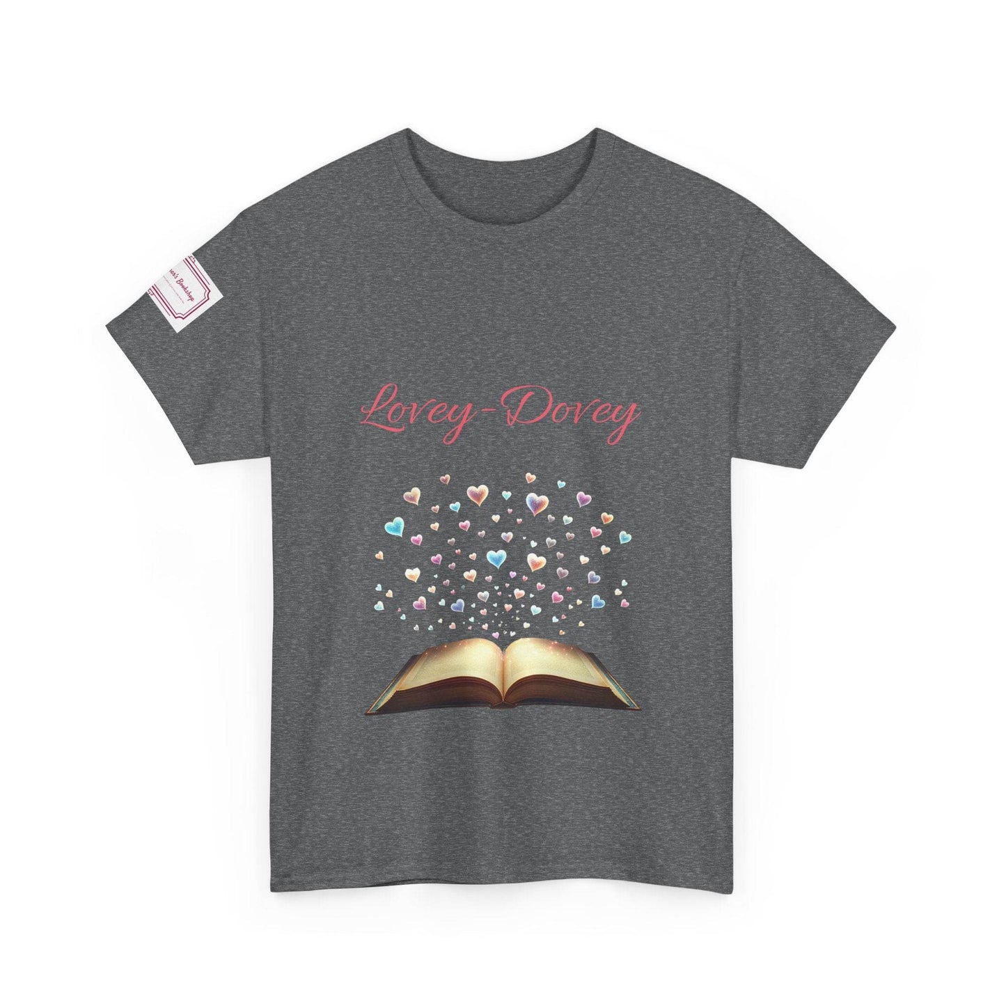 Lovey-Dovey - Graphic Unisex Heavy Cotton Tee - The Dreamer's Bookshop.