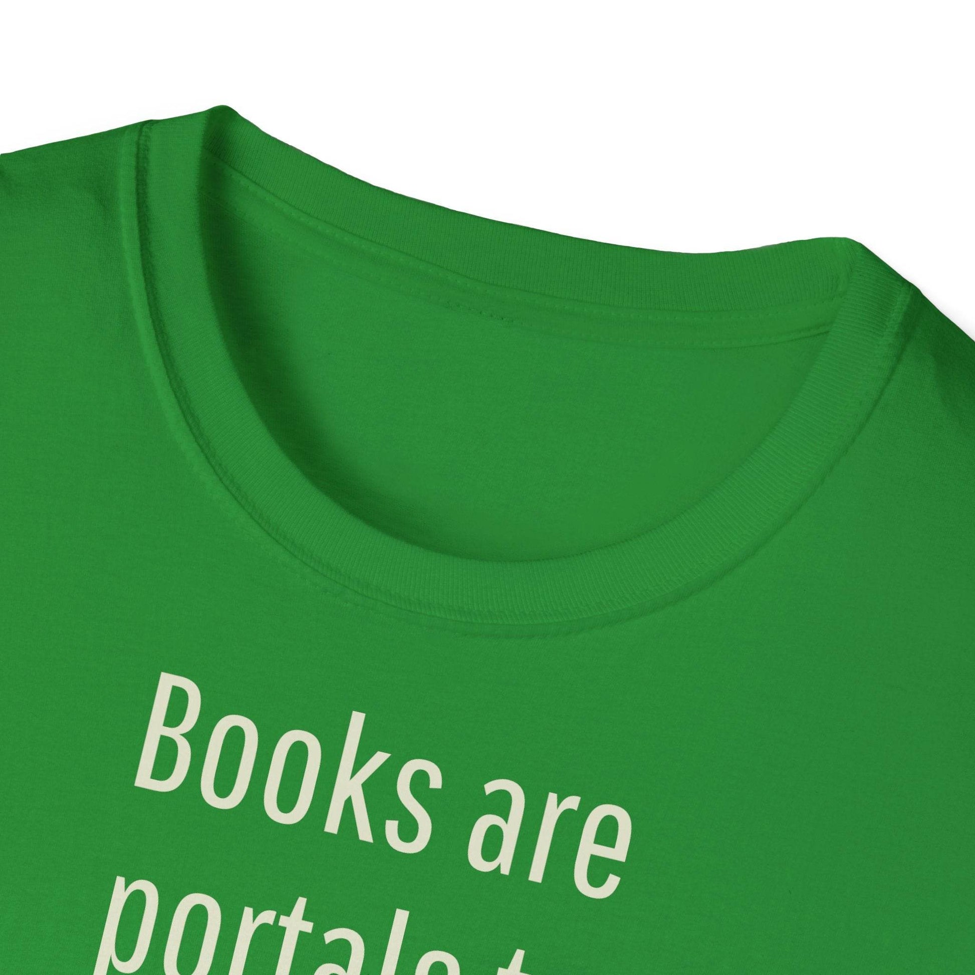 Unisex Softstyle T-Shirt - Portal Design for Book Lovers - The Dreamer's Bookshop.