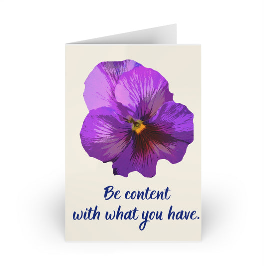 The Dreamer's Bookshop - Love Yourself Card "Be Content" - The Dreamer's Bookshop.