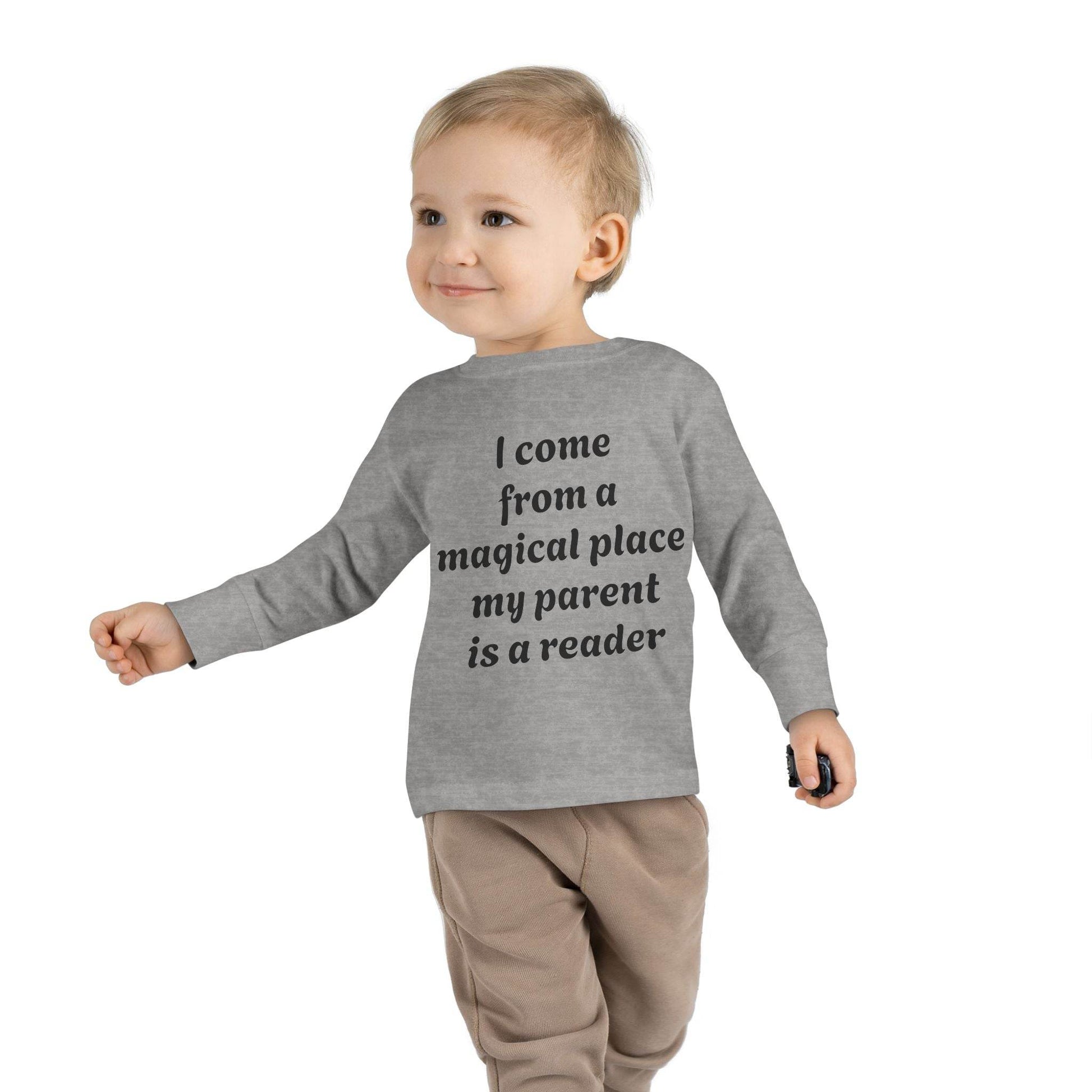 US (Ww) - Toddler Long Sleeve Tee - Magical Place Reader Quote - The Dreamer's Bookshop.