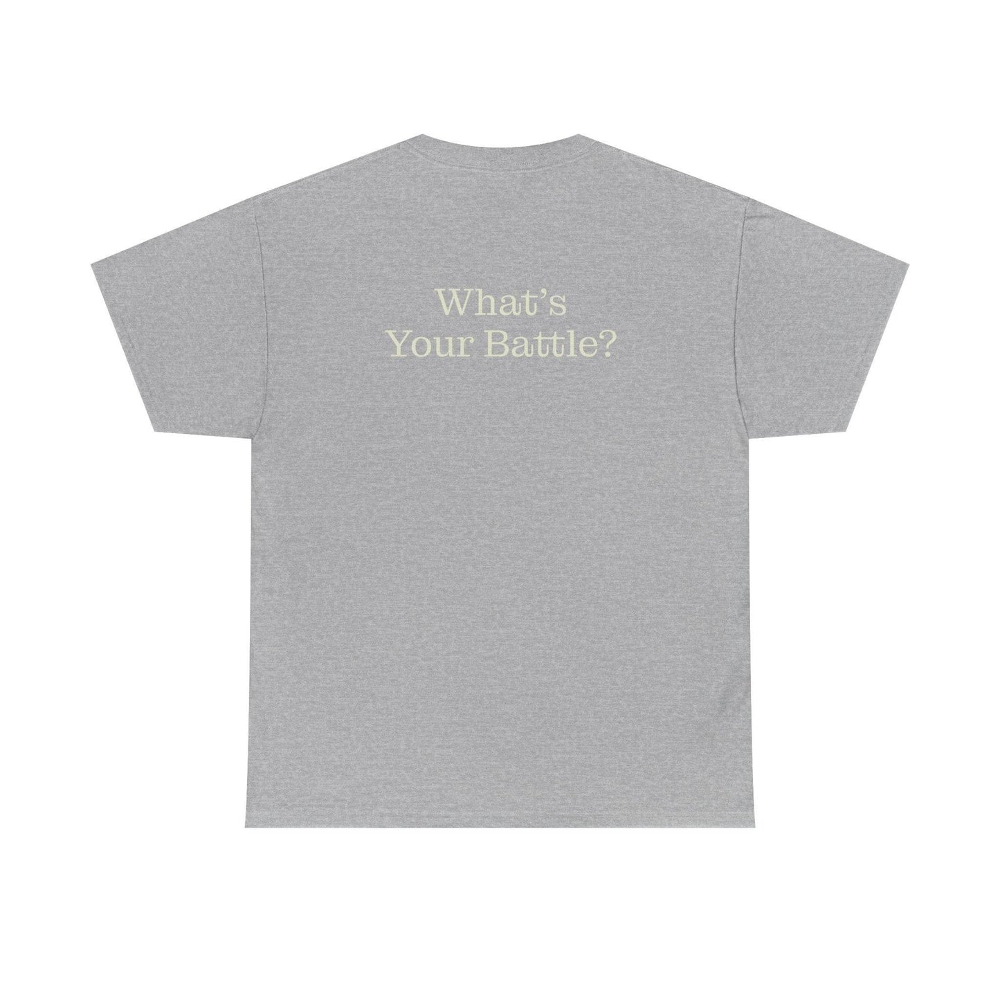 Chronic Pain Warrior Unisex Heavy Cotton Tee - Inspirational Battle T-Shirt - The Dreamer's Bookshop.