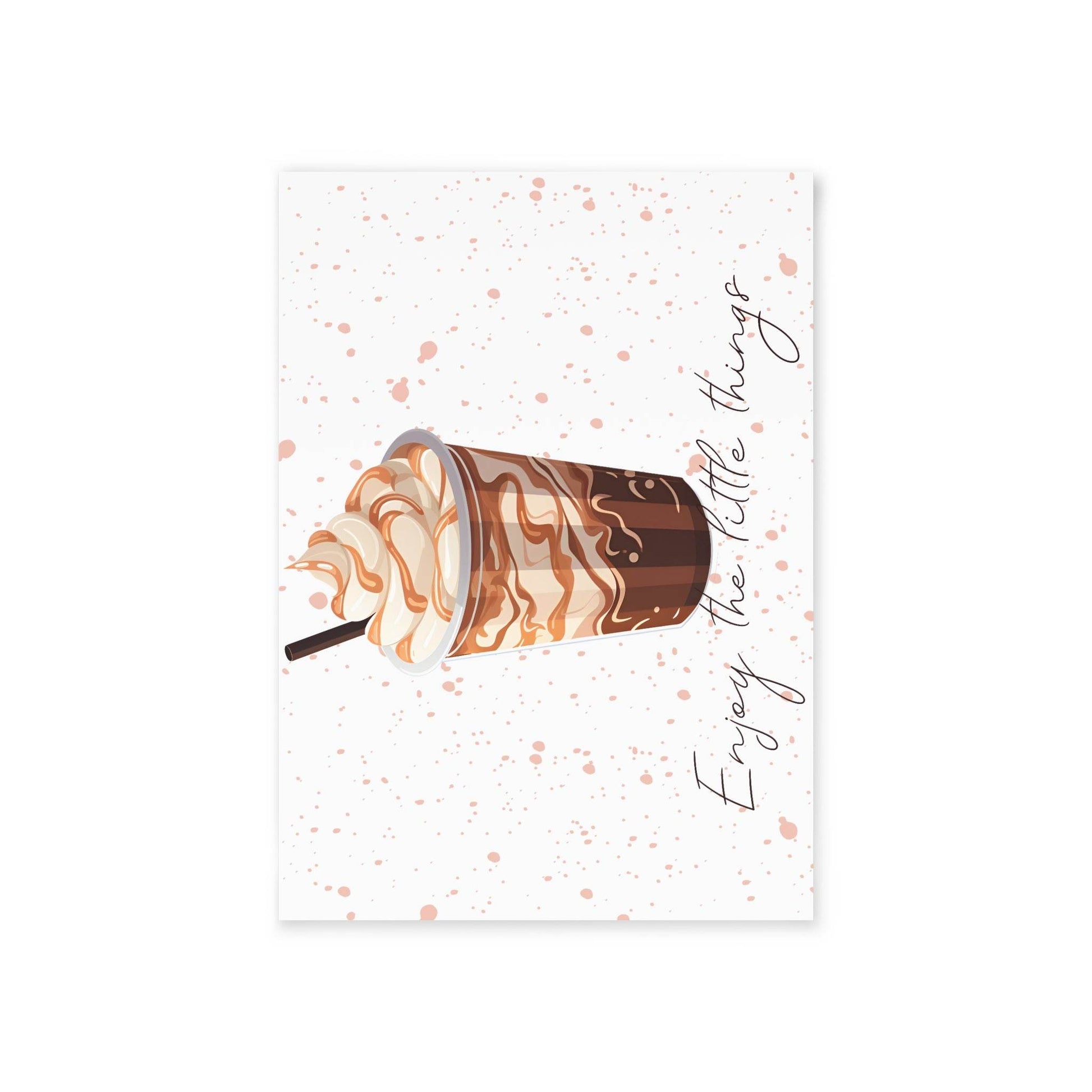 The Dreamer's Bookshop "Iced Coffee" Enjoy the Little Things Card - The Dreamer's Bookshop.