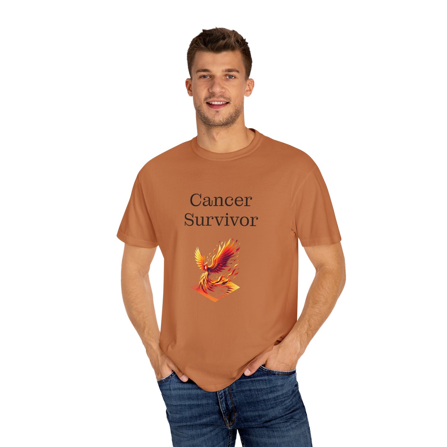 Cancer Survivor Unisex Garment-Dyed T-shirt - Inspirational Motivational Tee