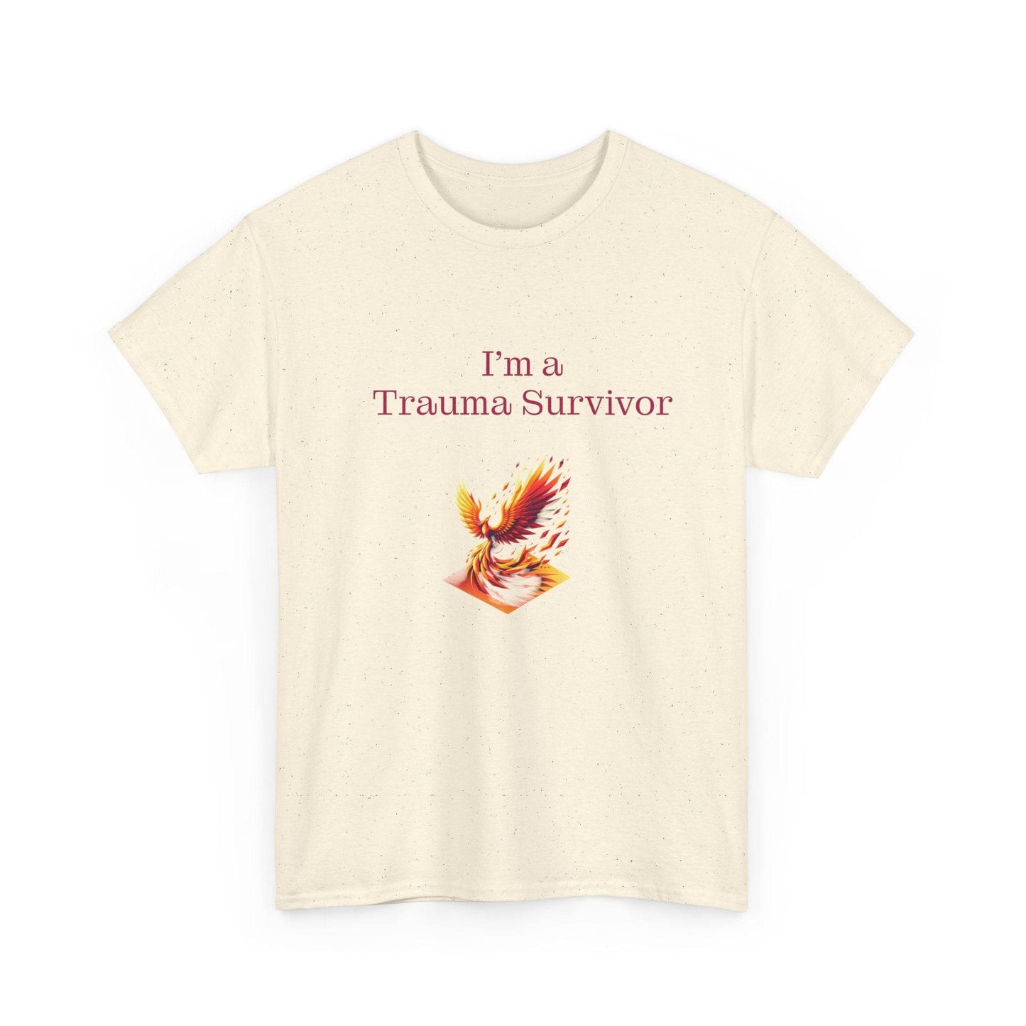 Trauma Survivor Unisex Heavy Cotton Tee - Inspirational T-Shirt - The Dreamer's Bookshop.