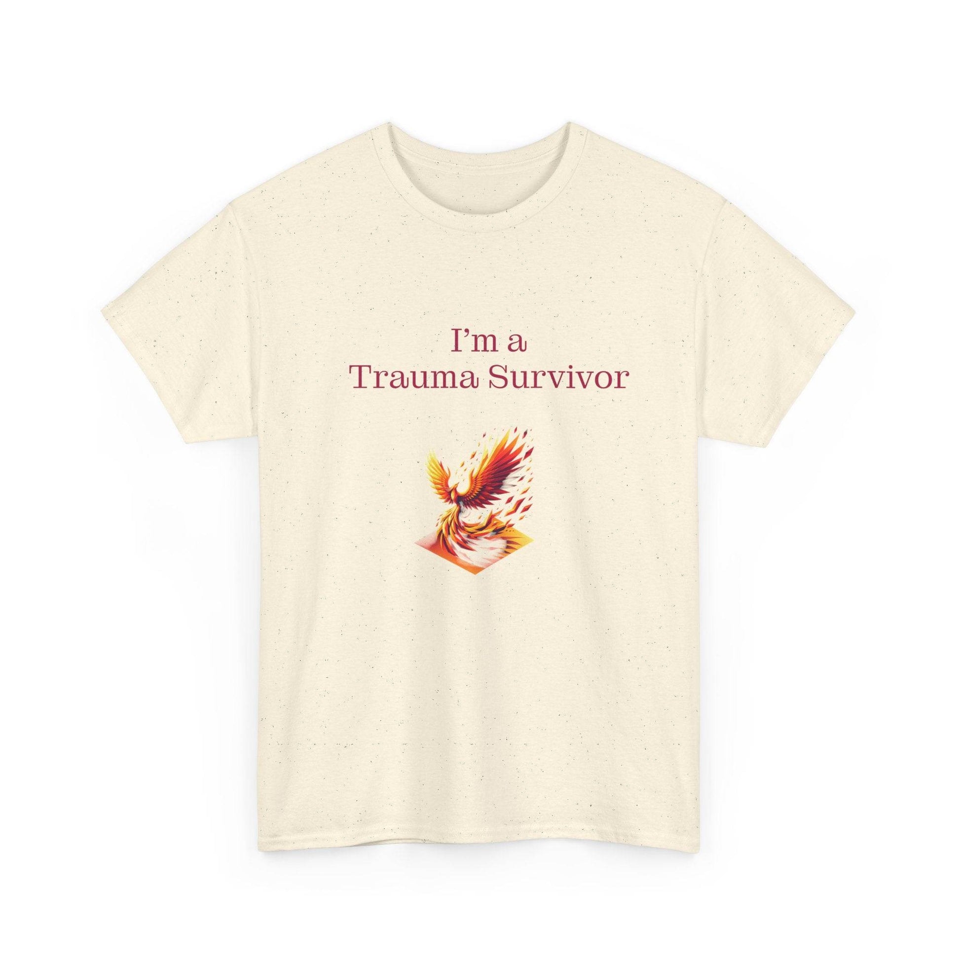 Trauma Survivor Unisex Heavy Cotton Tee - Inspirational T-Shirt - The Dreamer's Bookshop.