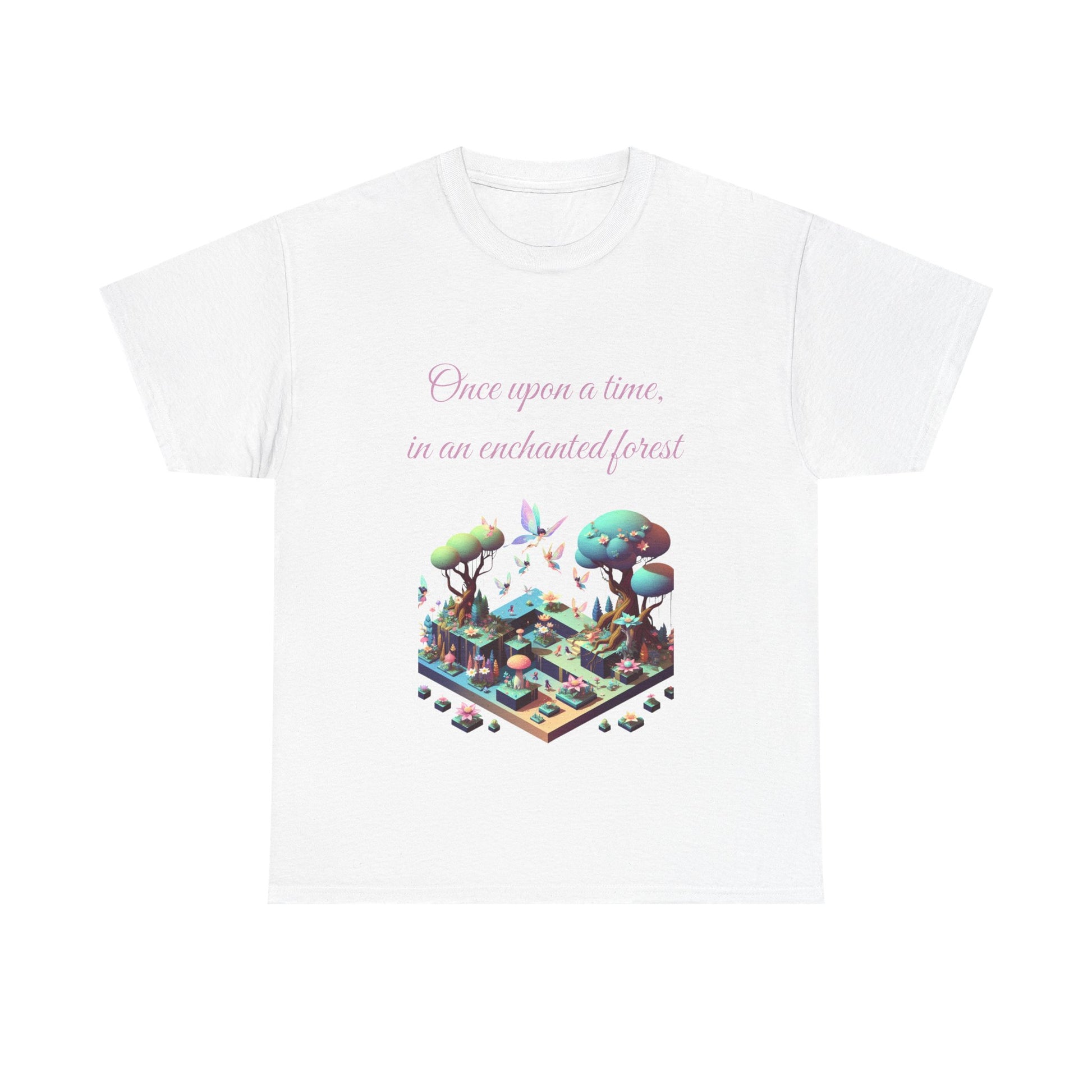 Book Lover's Unisex Heavy Cotton Tee - "Enchanted Forest" - The Dreamer's Bookshop.