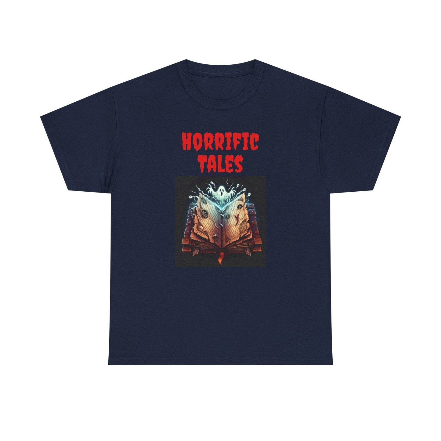 Horrific Tales - A Unisex Heavy Cotton Tee - Perfect Gift for Book Lovers - The Dreamer's Bookshop.