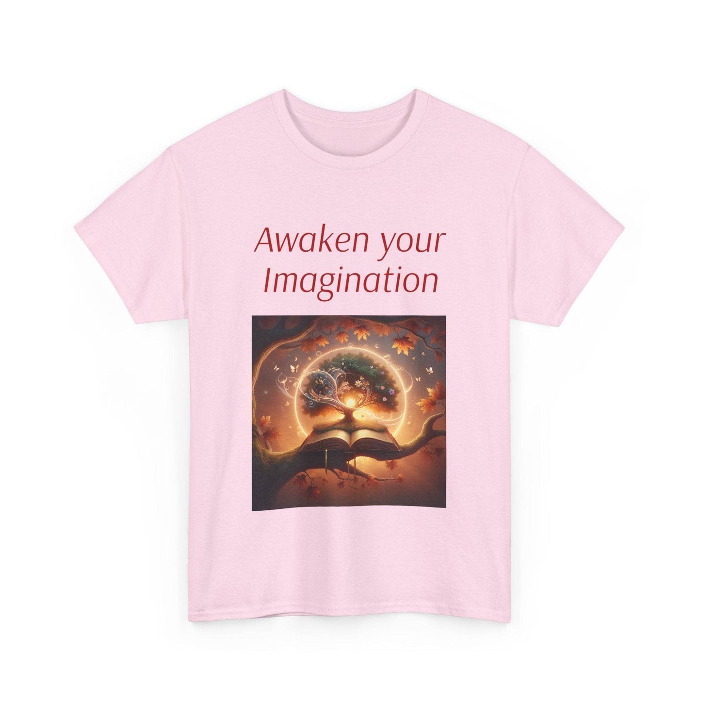 Awaken Your Imagination Unisex Heavy Cotton Tee - Inspiring Art Shirt - The Dreamer's Bookshop.