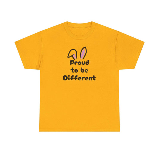 Proud to Be Different Unisex Heavy Cotton Tee - Celebrate Individuality - The Dreamer's Bookshop.
