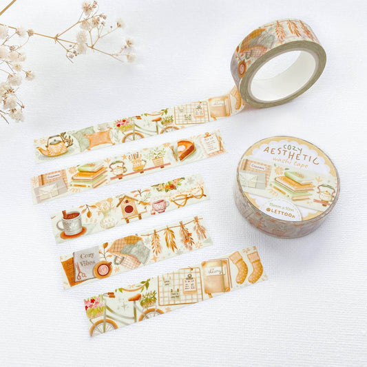 LETTOOn - Washi Tape - Gezellige esthetiek - The Dreamer's Bookshop.