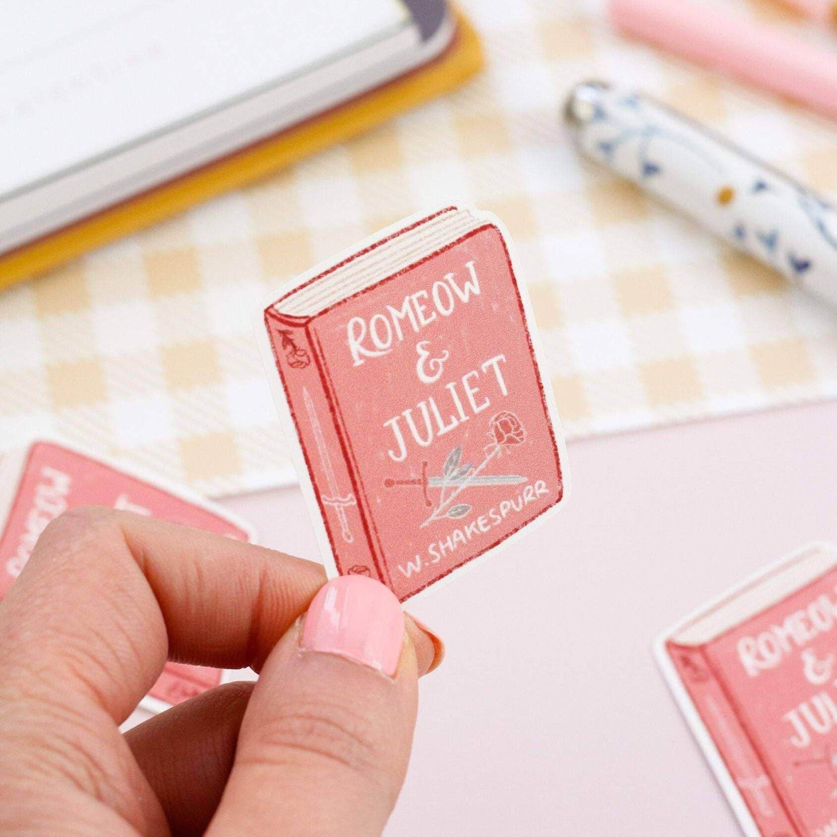 My Sweet Paper Card - Romeow and Juliet - Kattenboeksticker - The Dreamer's Bookshop.