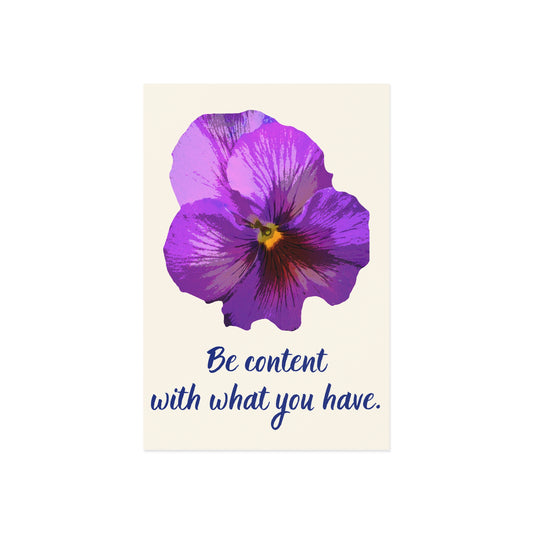 The Dreamer's Bookshop - Love Yourself Card "Be Content" - The Dreamer's Bookshop.