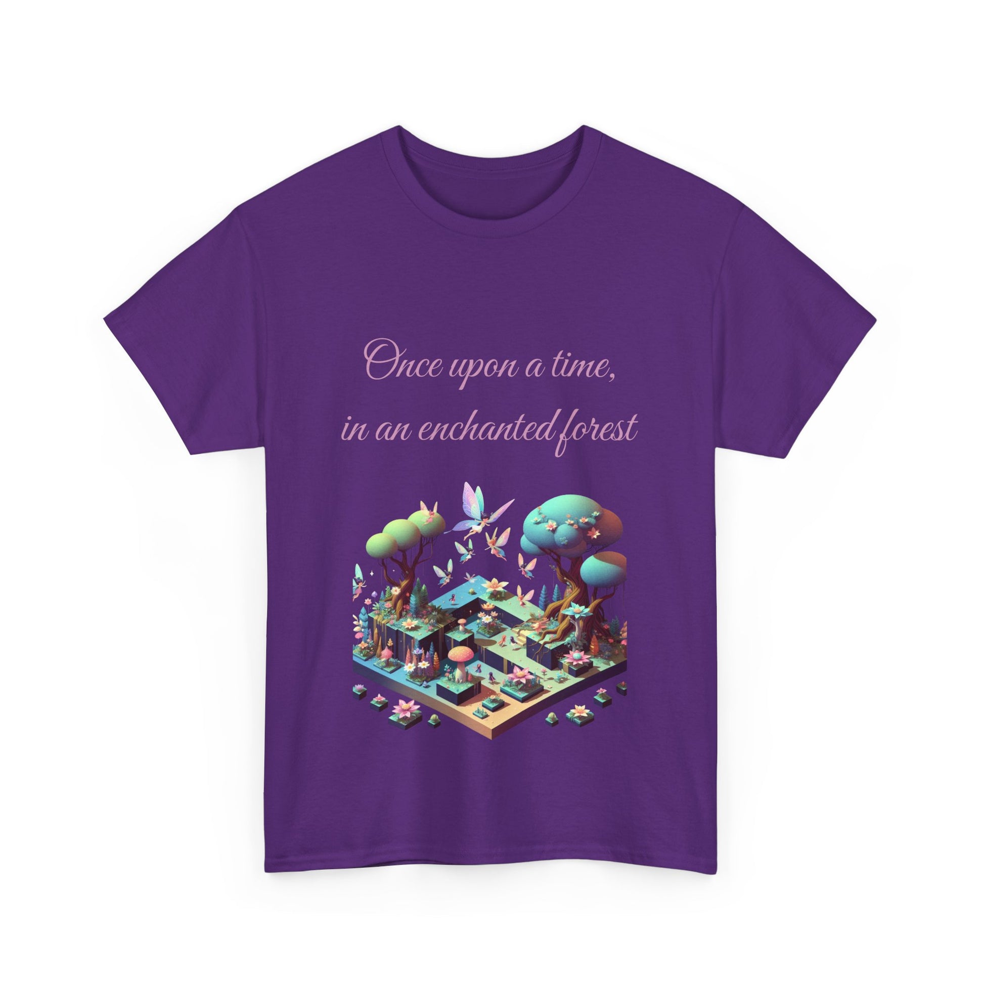 Book Lover's Unisex Heavy Cotton Tee - "Enchanted Forest" - The Dreamer's Bookshop.