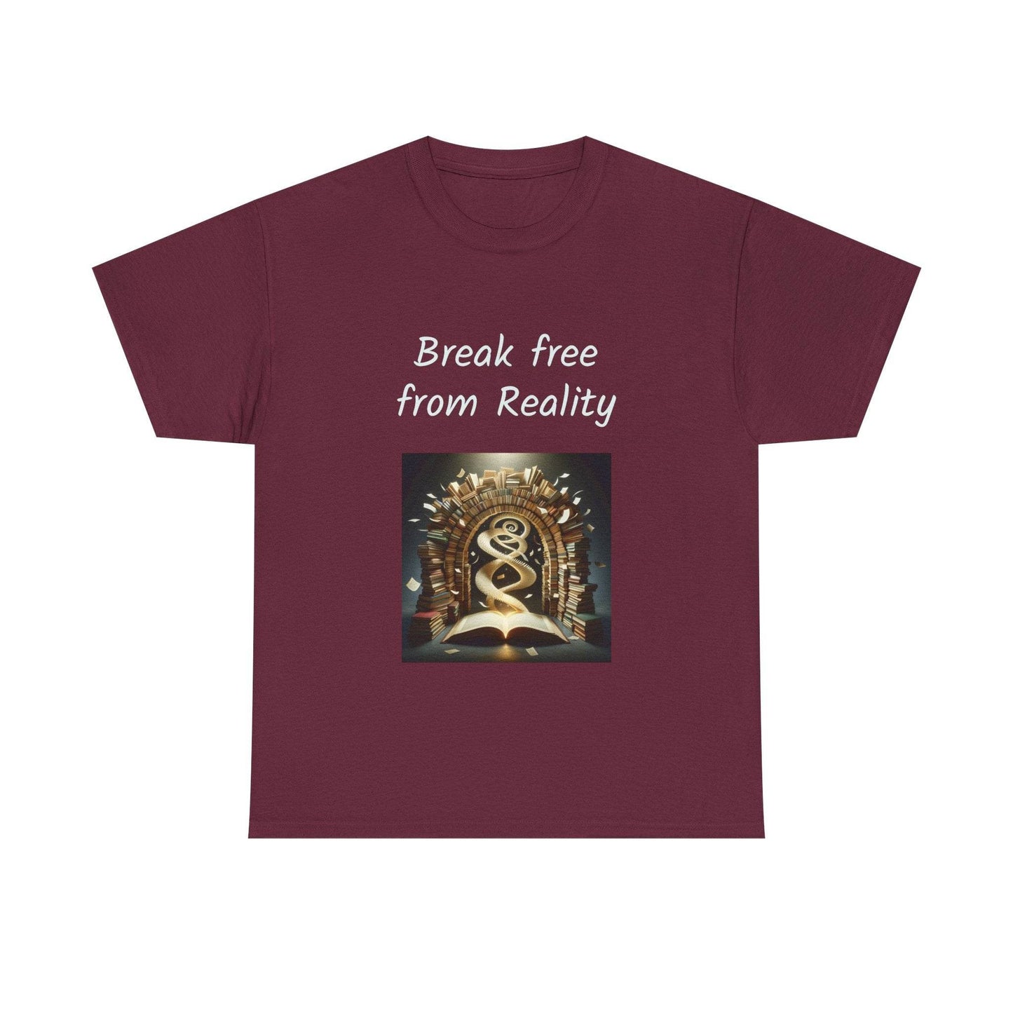 Break Free - Unisex Heavy Cotton Tee - Book Lovers - The Dreamer's Bookshop.