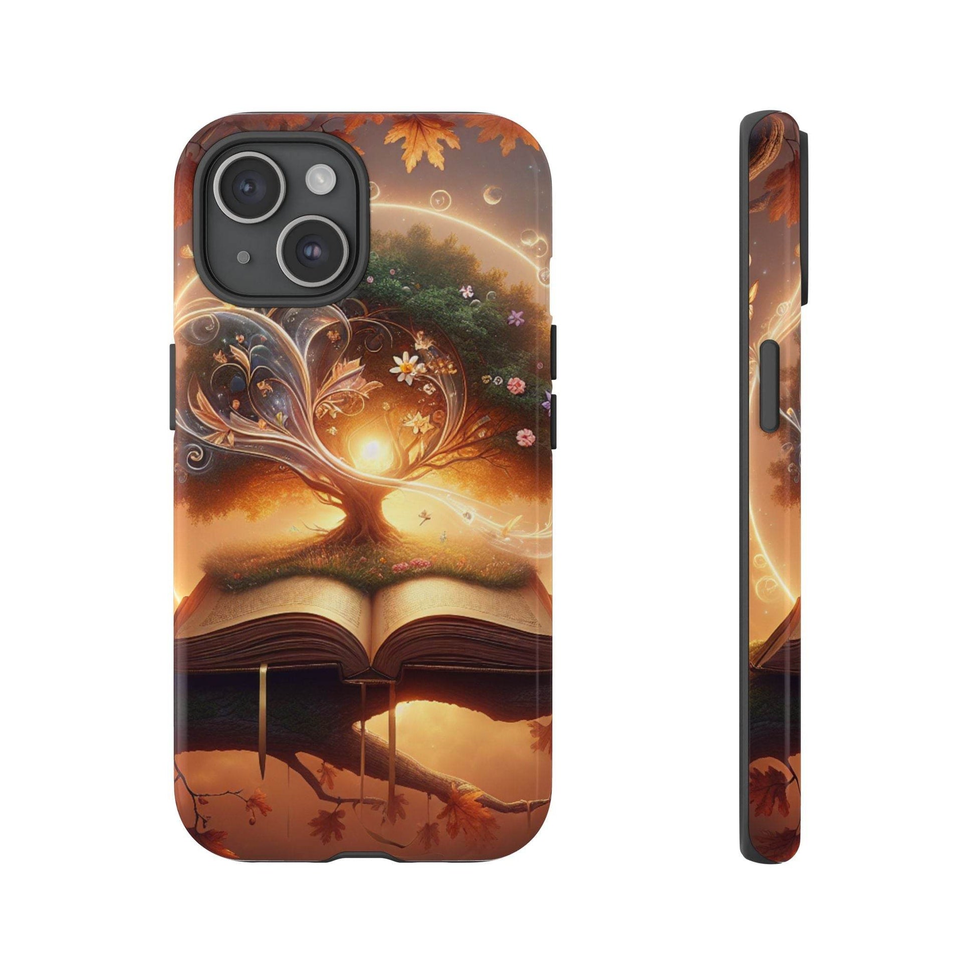 Nature-Inspired iPhone & Samsung Phone Case with Tree of Life Design - The Dreamer's Bookshop.