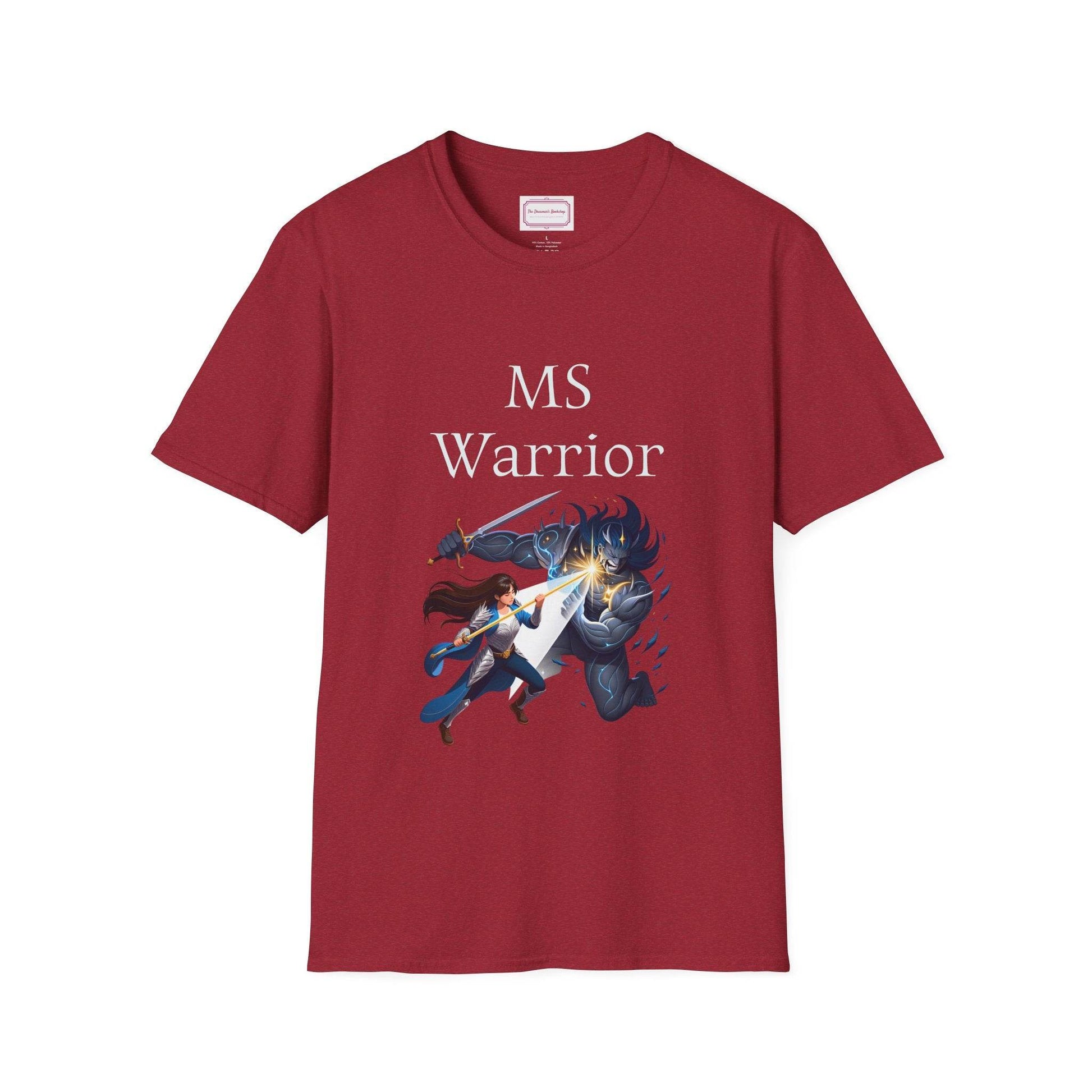 M.S. Warrior Unisex Softstyle T-Shirt - Embrace Your Battles - The Dreamer's Bookshop.