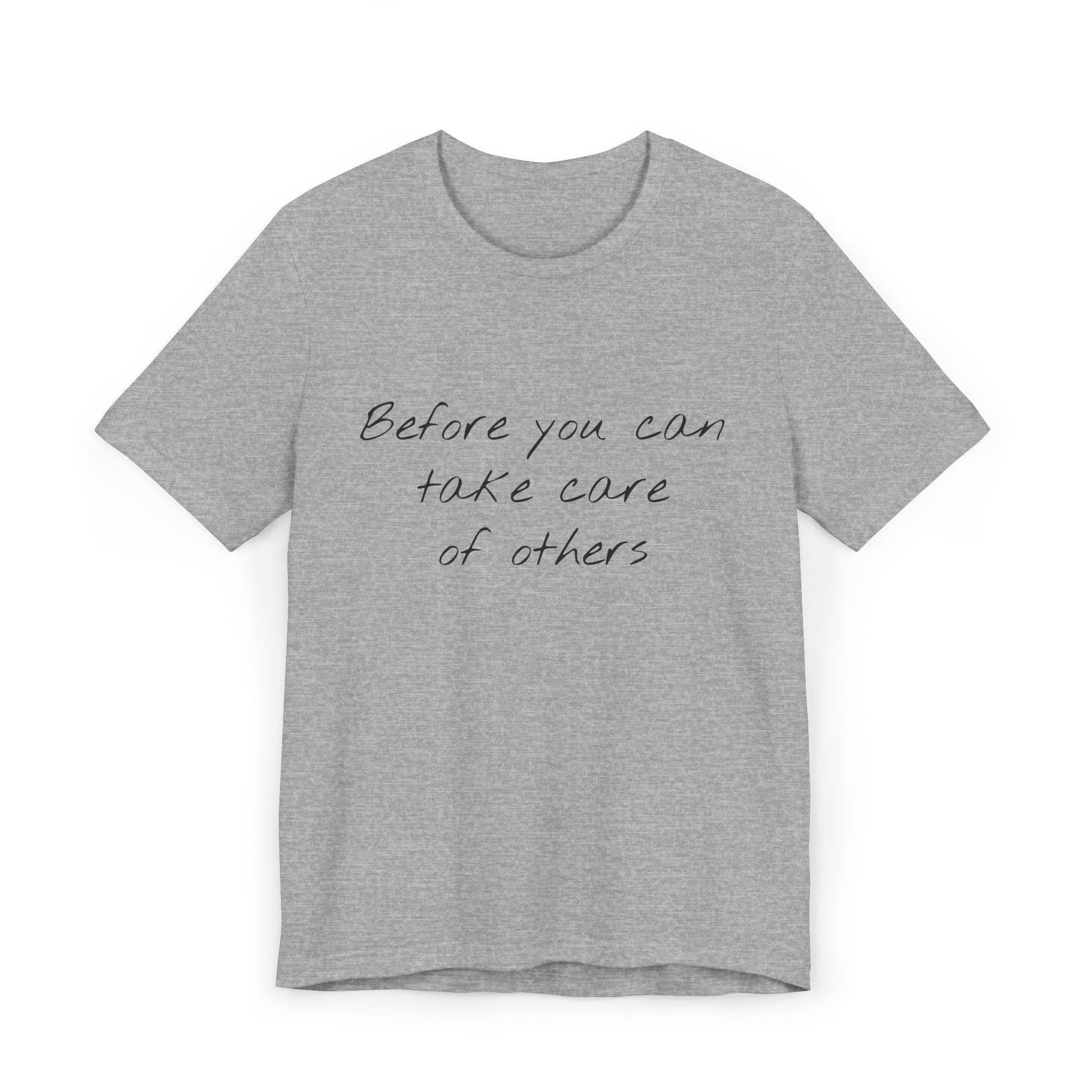Unisex Jersey T-Shirt - 'Take Care' Inspirational - The Dreamer's Bookshop.