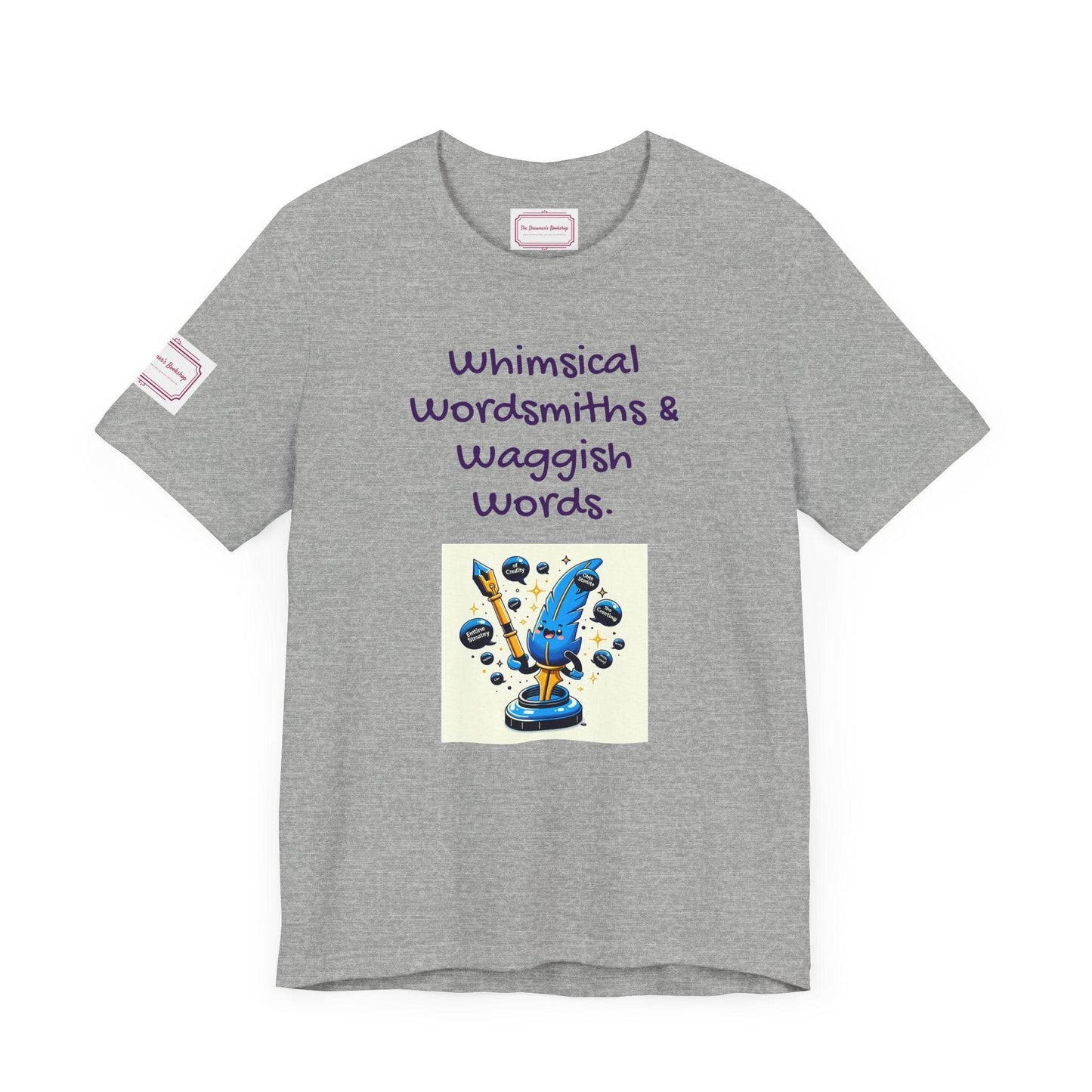 Whimsical Wordsmiths Tee - Fun Short Sleeve Shirt for Writers & Book Lovers - The Dreamer's Bookshop.