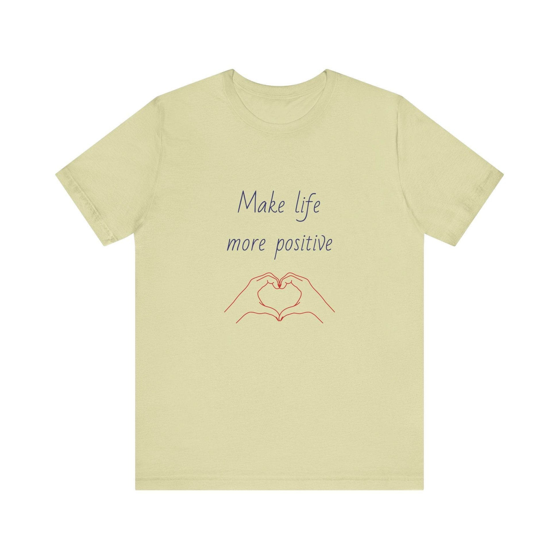 Positive Vibes Unisex Short Sleeve Tee - Make Life More Positive - The Dreamer's Bookshop.