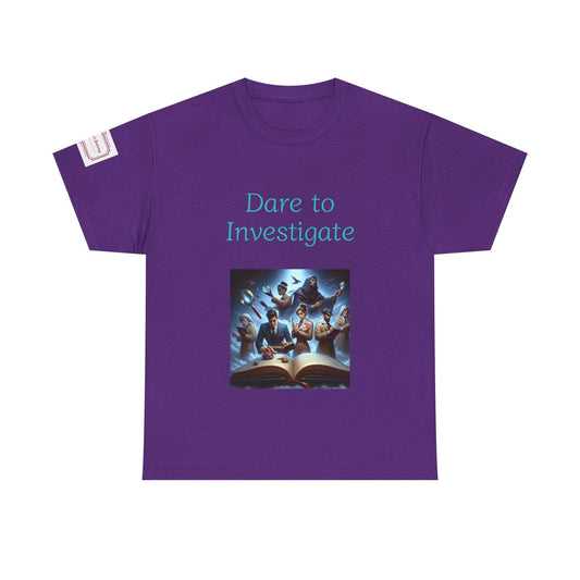 Investigate - Unisex Heavy Cotton Tee - Crime/Mystery Books - The Dreamer's Bookshop.