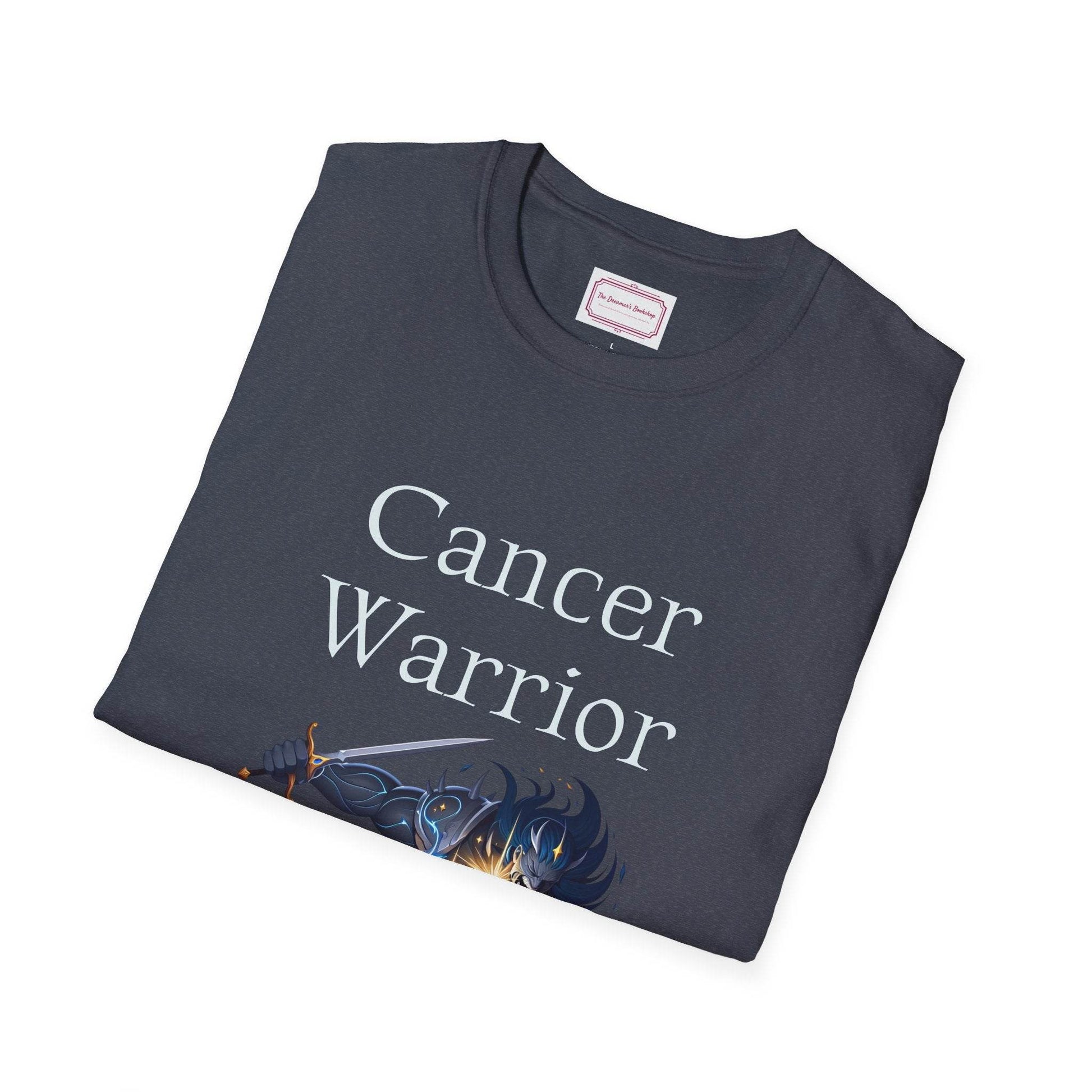 Cancer Warrior Unisex Softstyle T-Shirt - Embrace Your Battles - The Dreamer's Bookshop.
