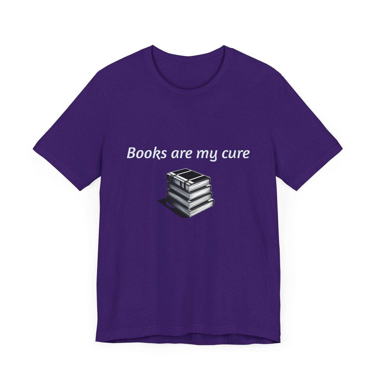 Books are my cure - Inspirational T-Shirt | Unisex Short Sleeve Tee - The Dreamer's Bookshop.