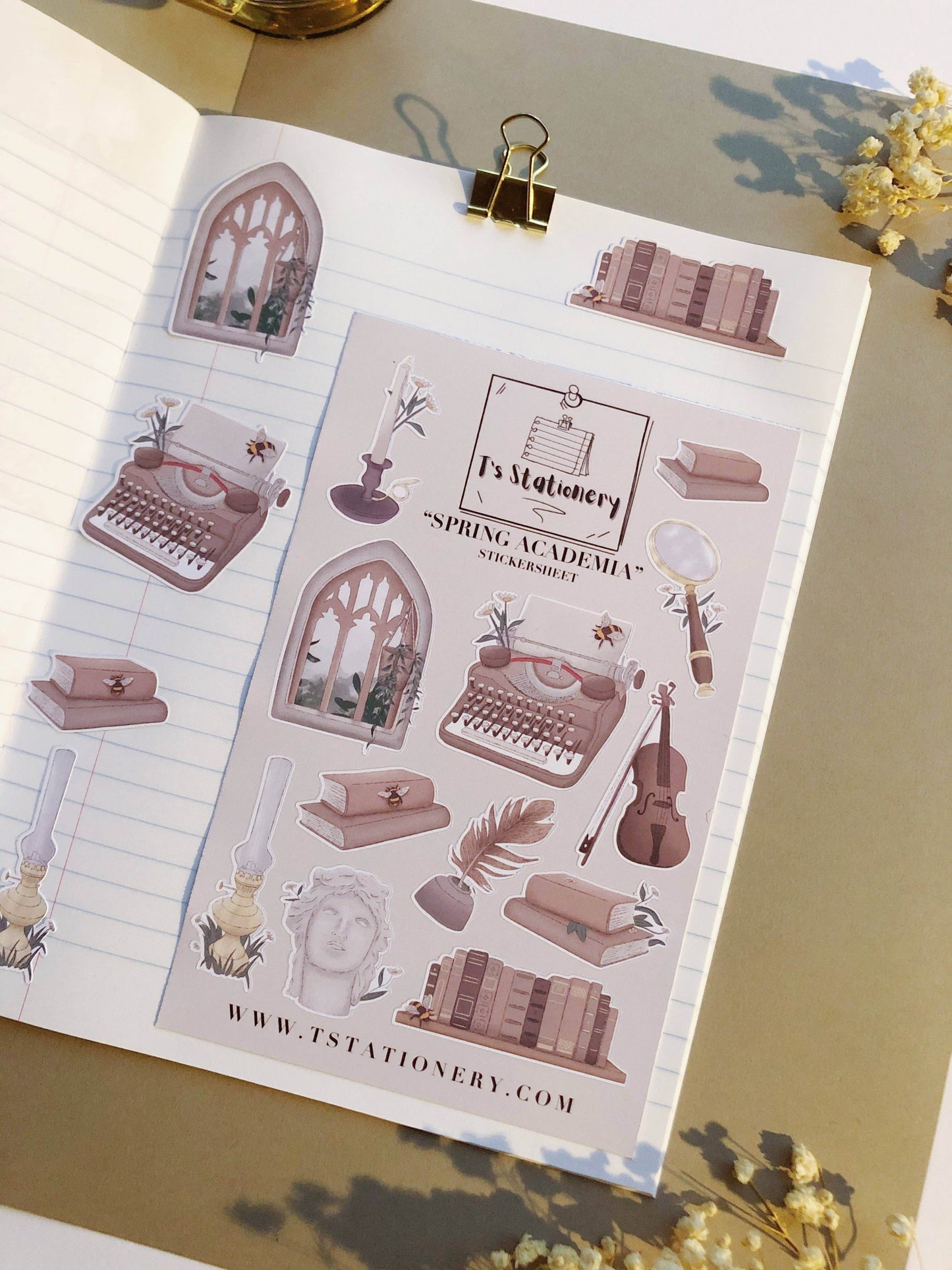 T's Stationery - „Spring Academia” - The Dreamer's Bookshop.