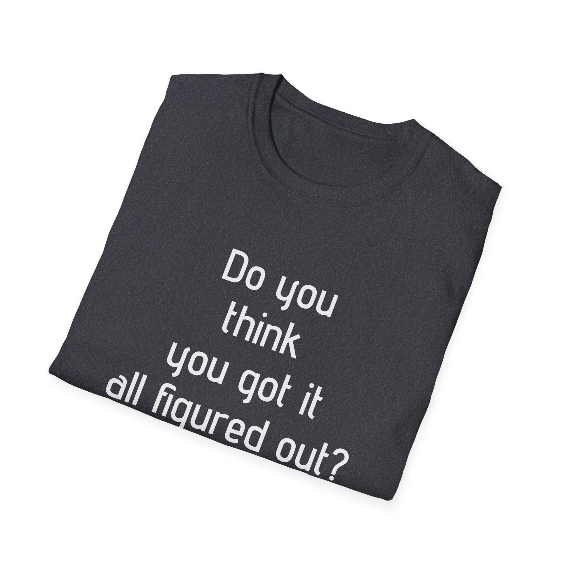 Inspirational Unisex Softstyle T-Shirt - 'Think Again' Motivational Design - The Dreamer's Bookshop.