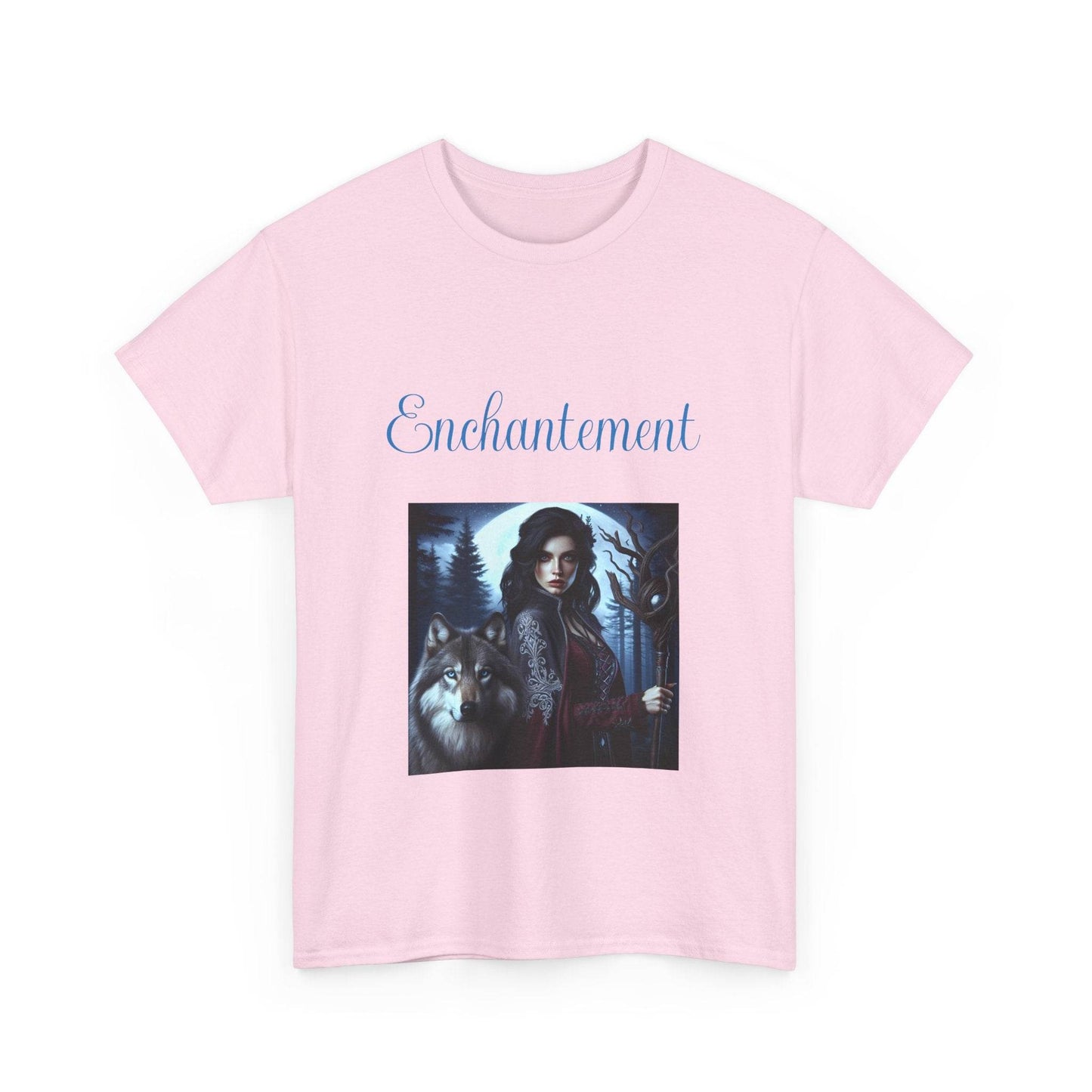 Enchanted Wolf Unisex Heavy Cotton Tee - The Dreamer's Bookshop.