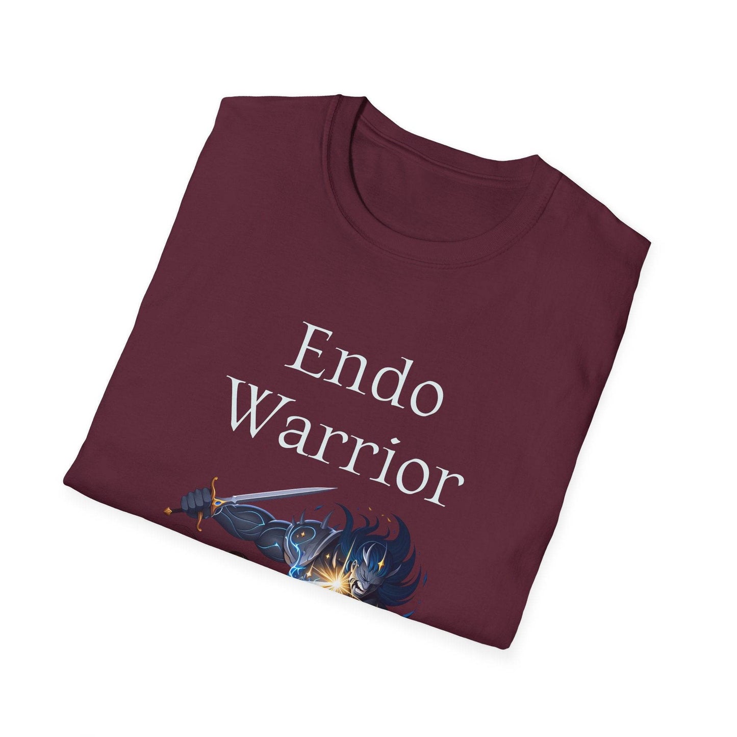 Endometriosis Warrior Unisex Softstyle T-Shirt - Empowering Battle for Women's Health - The Dreamer's Bookshop.