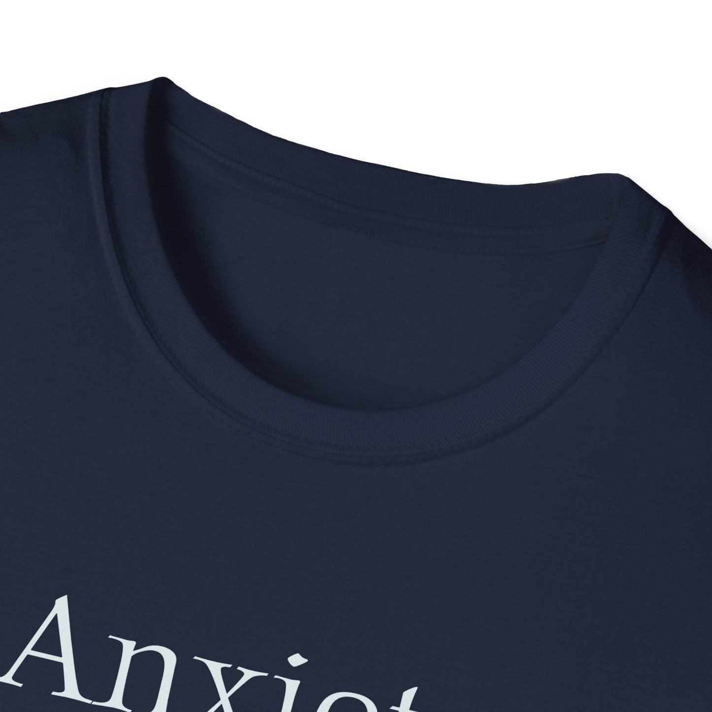 Anxiety Warrior Unisex Softstyle T-Shirt - Empowering Battle Against Mental Health - The Dreamer's Bookshop.