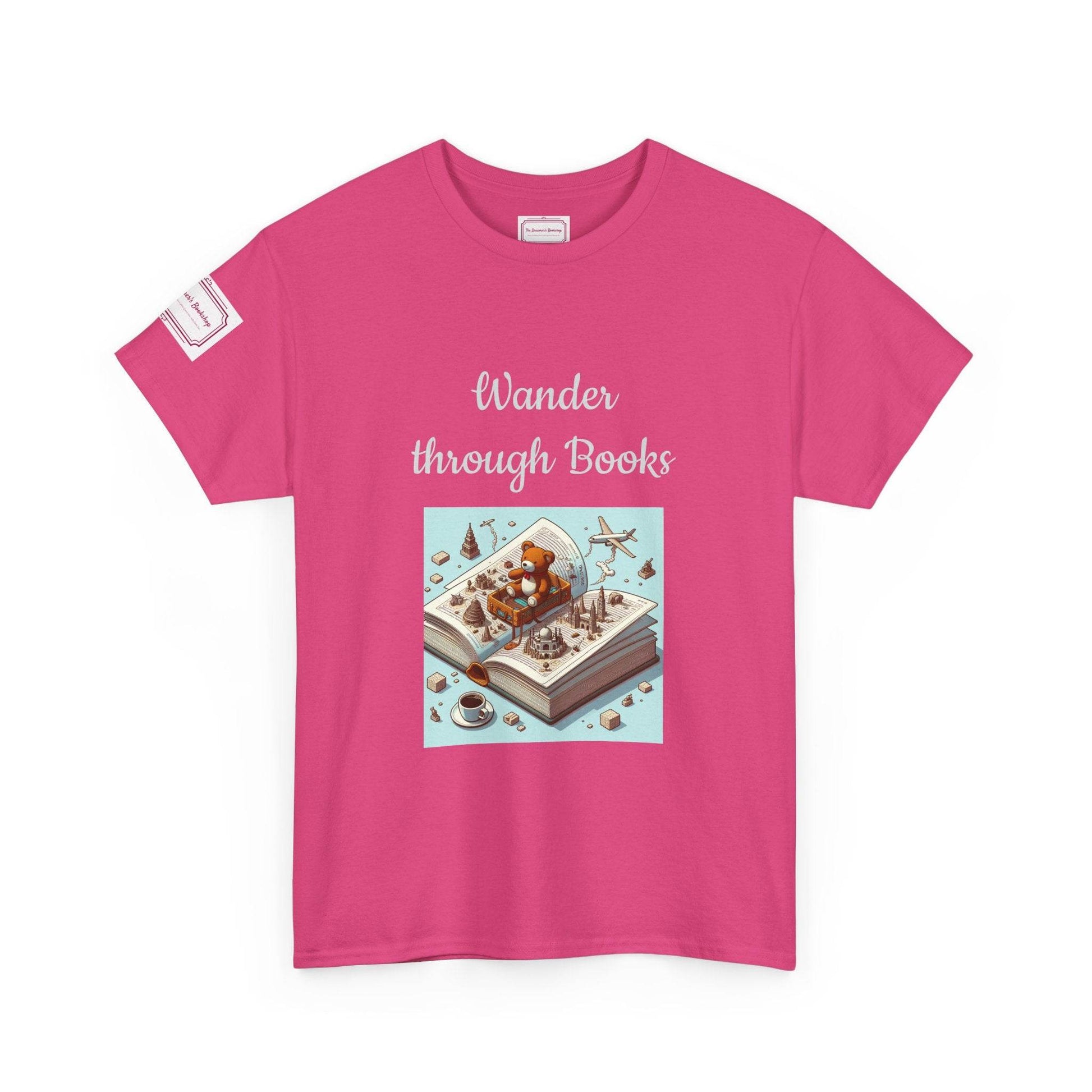 Wander - Unisex Heavy Cotton Tee - Perfect for Book Lovers - The Dreamer's Bookshop.