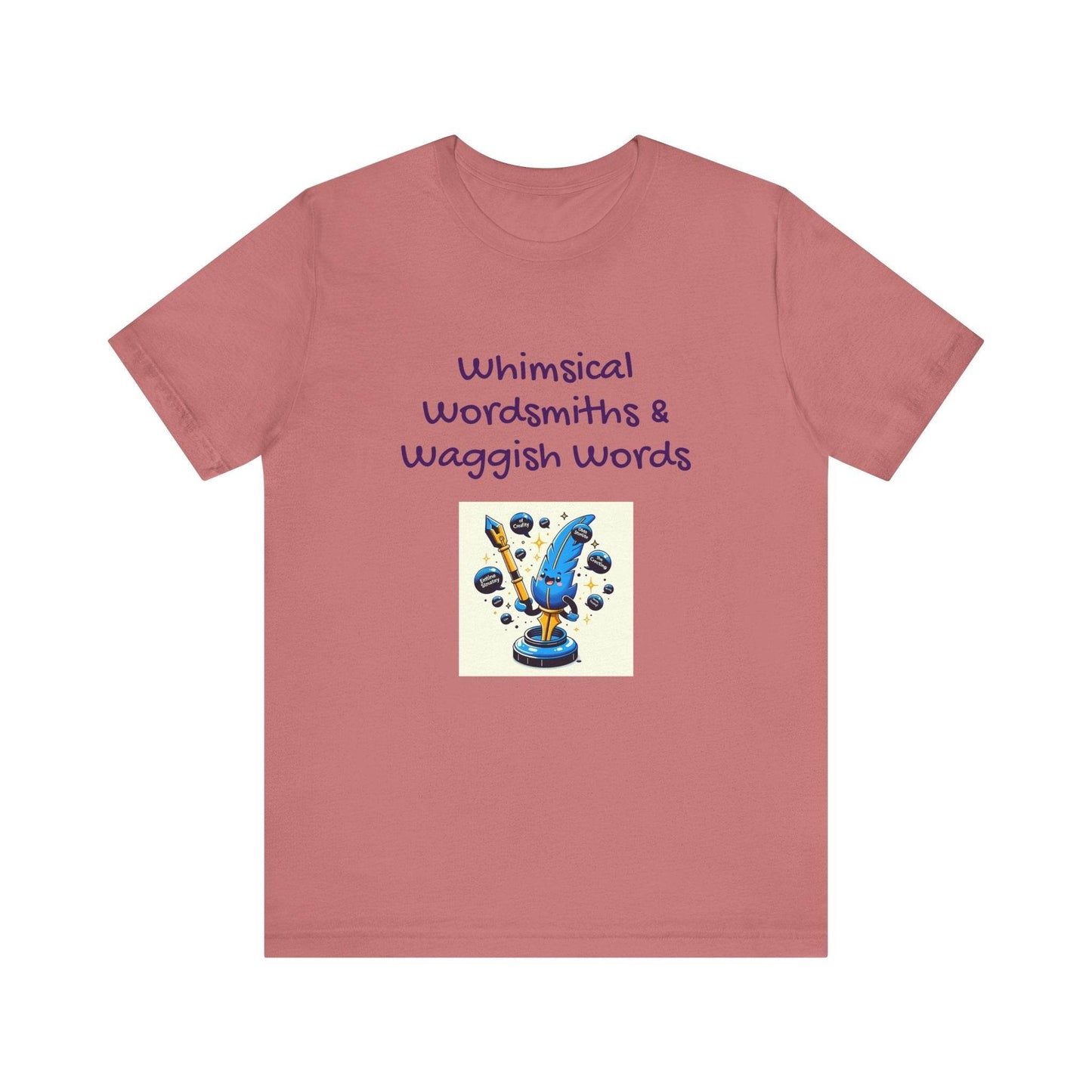 Whimsical Wordsmith Unisex Jersey Tee - Fun Graphic for Writers & Word Lovers - The Dreamer's Bookshop.